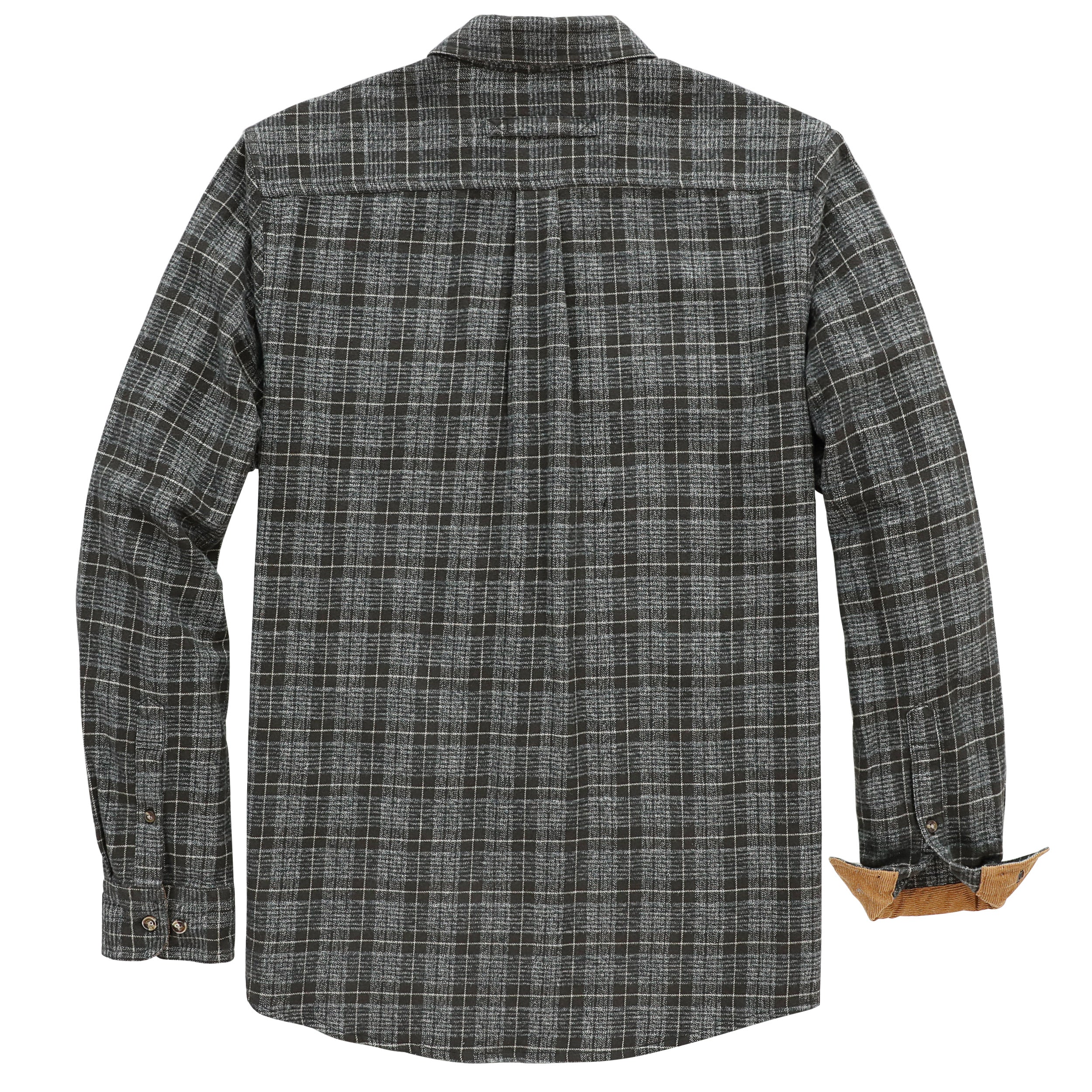 Chemise en flanelle Dubinik® pour homme, manches longues, boutonnée, à carreaux, tout en coton doux et brossé, chemise utilitaire décontractée pour homme #0030013