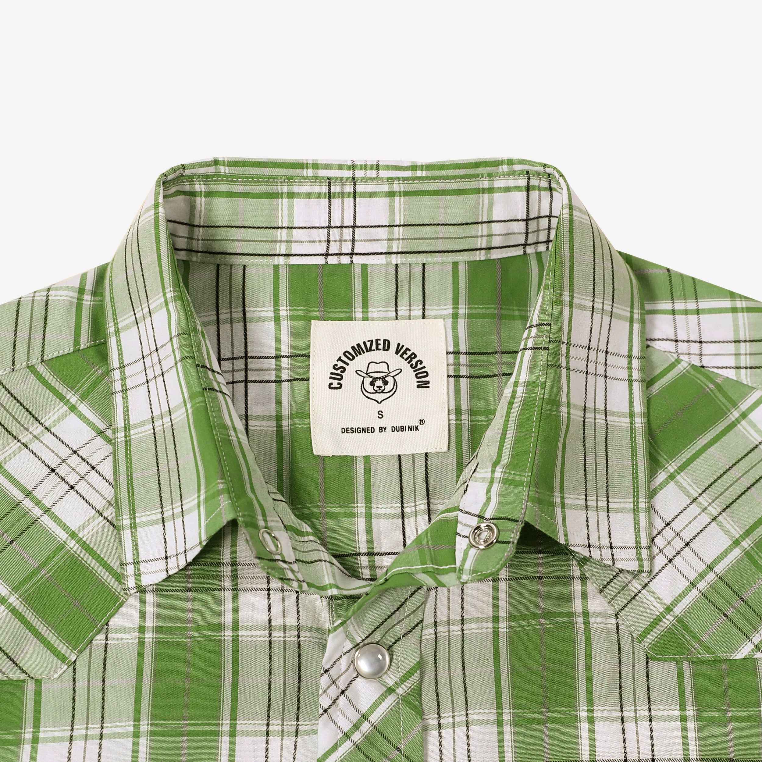 Dubinik® Pearl Snap Long Sleeve Western Shirts for Men Vintage Casual Plaid Cowboy Shirts#42022 Tall size in stock now!