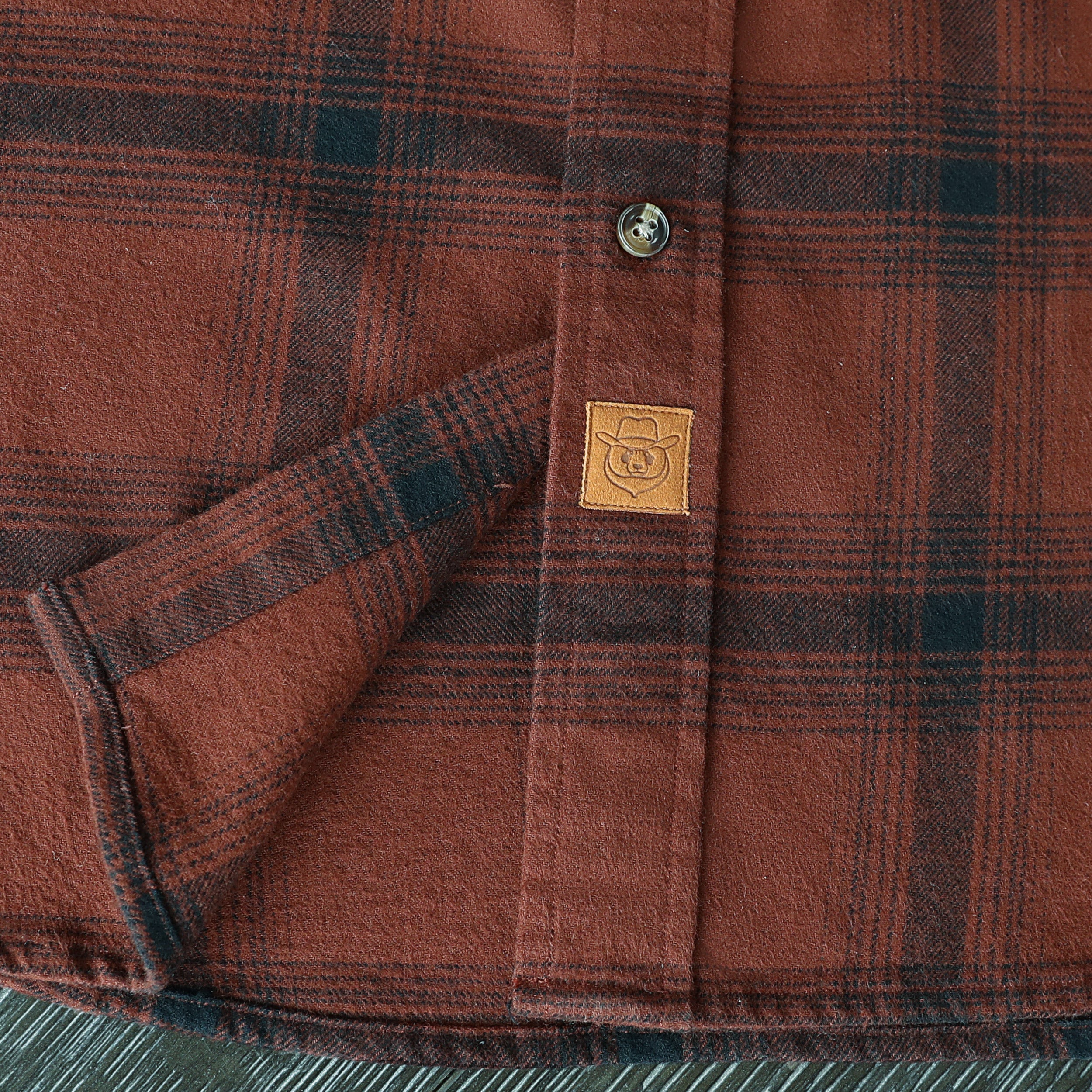 Chemise en flanelle Dubinik® pour homme, manches longues, boutonnée, à carreaux, tout en coton doux et brossé, chemise utilitaire décontractée #0030008