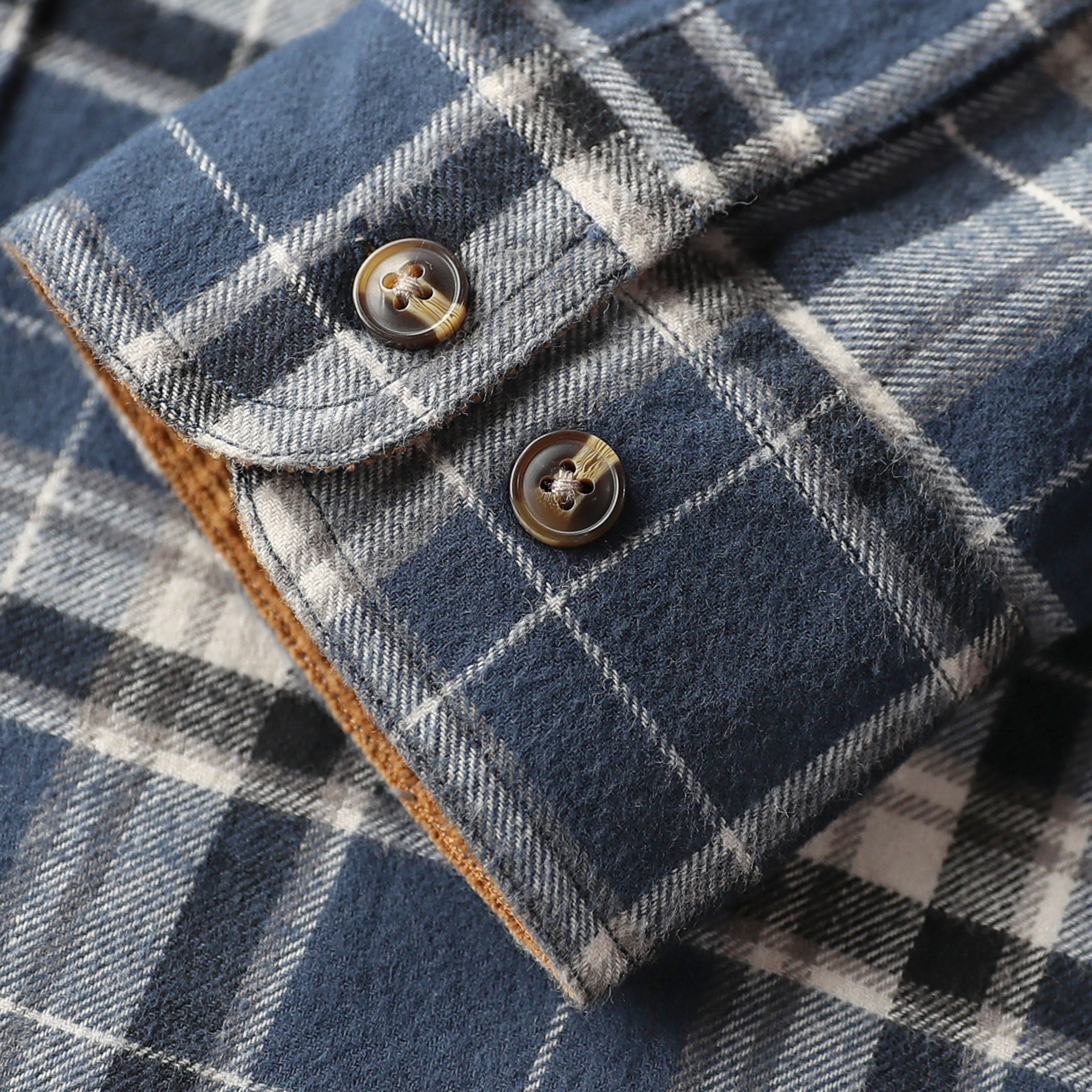 Chemise en flanelle Dubinik® pour homme, manches longues, boutonnée, à carreaux, tout en coton doux et brossé, chemise utilitaire décontractée pour homme #0030021