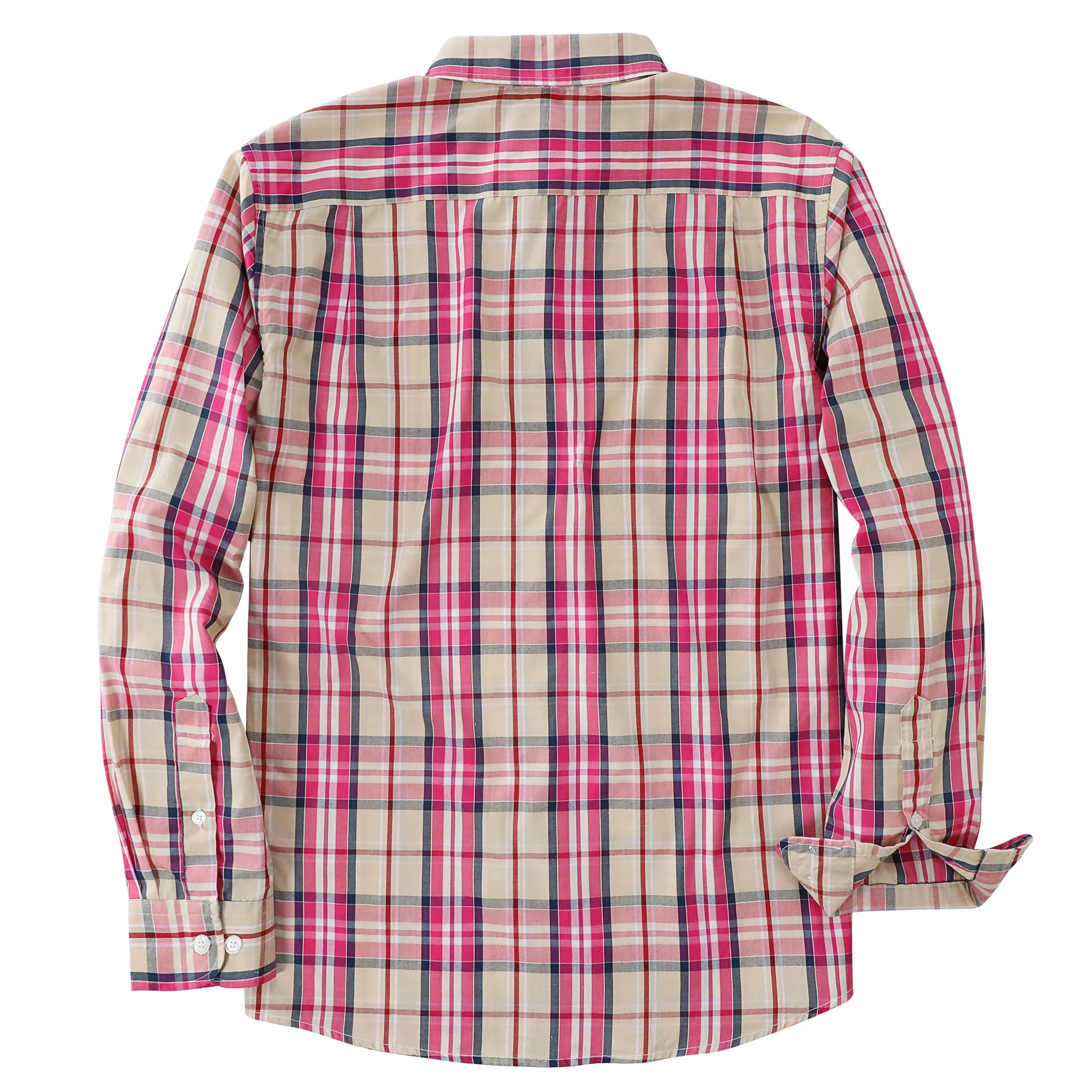 Dubinik®Mens Long Sleeve Casual Button Down Vintage Plaid Shirts#52023