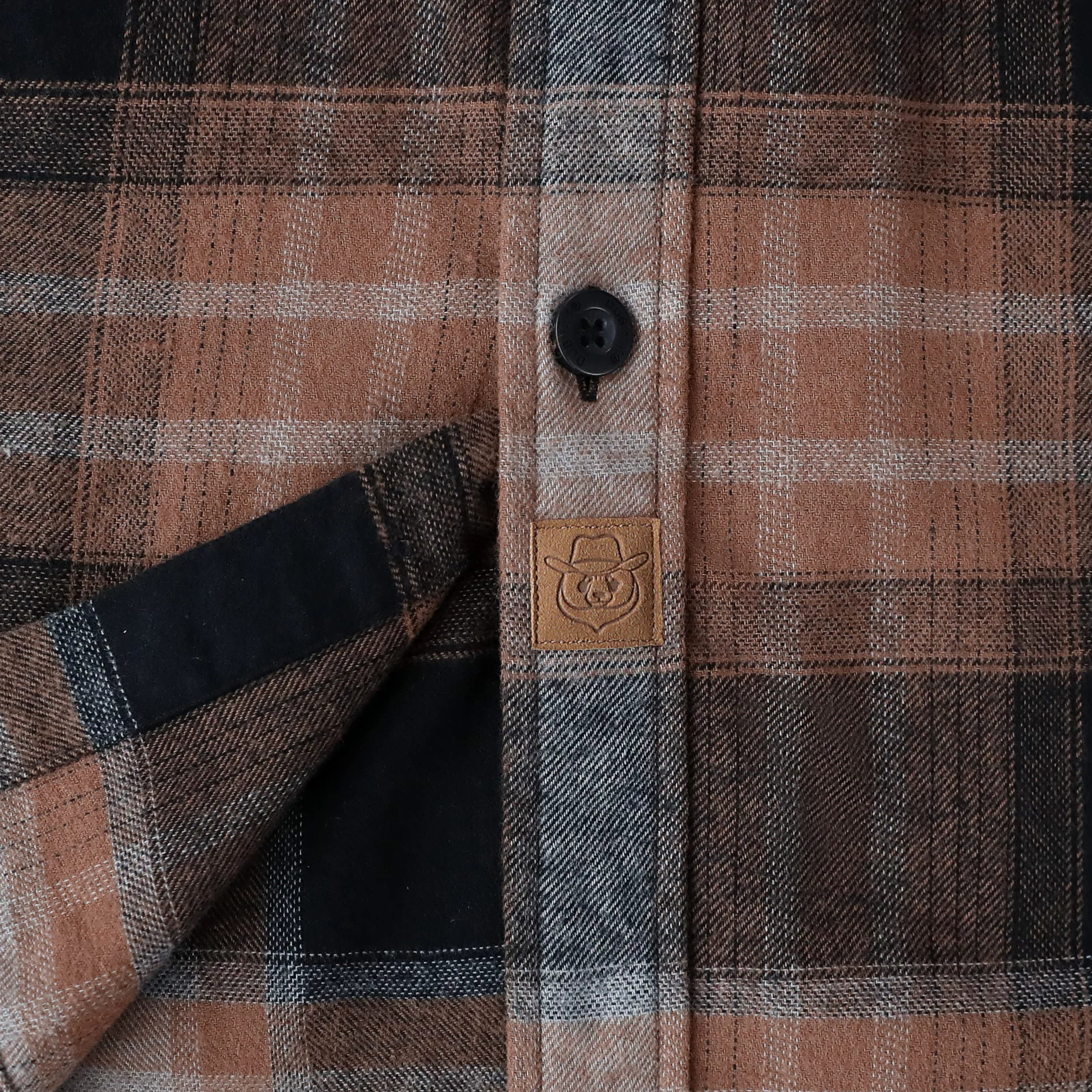 Dubinik® Herren-Flanellhemd mit langen Ärmeln, mittelschwer, warm, lässig, weiche Baumwolle, Button-Down-Karohemd Nr. 3417