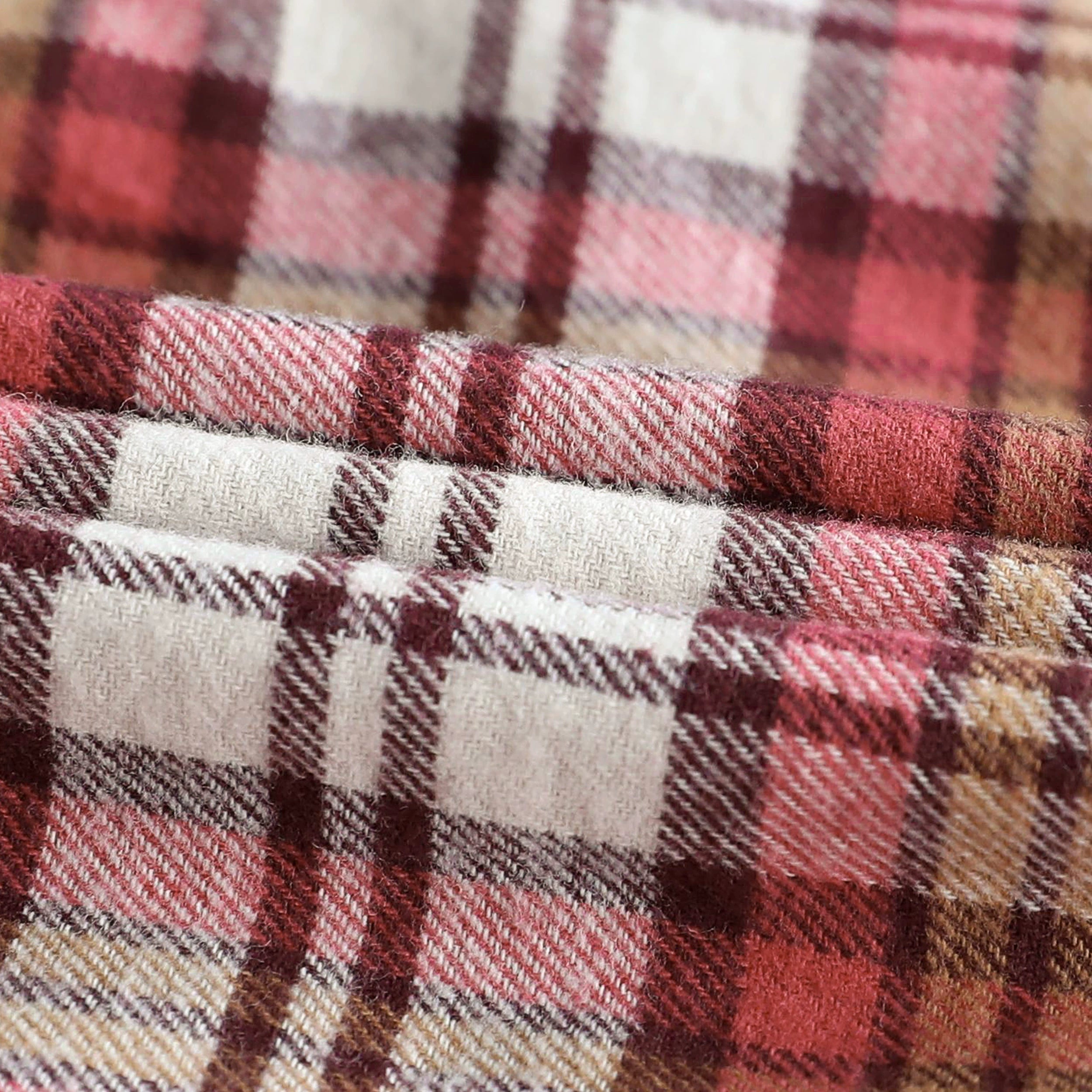 Chemise à carreaux Dubinik® à manches longues et mi-lourde pour homme, chaude, décontractée et douce, en coton, boutonnée, #3410