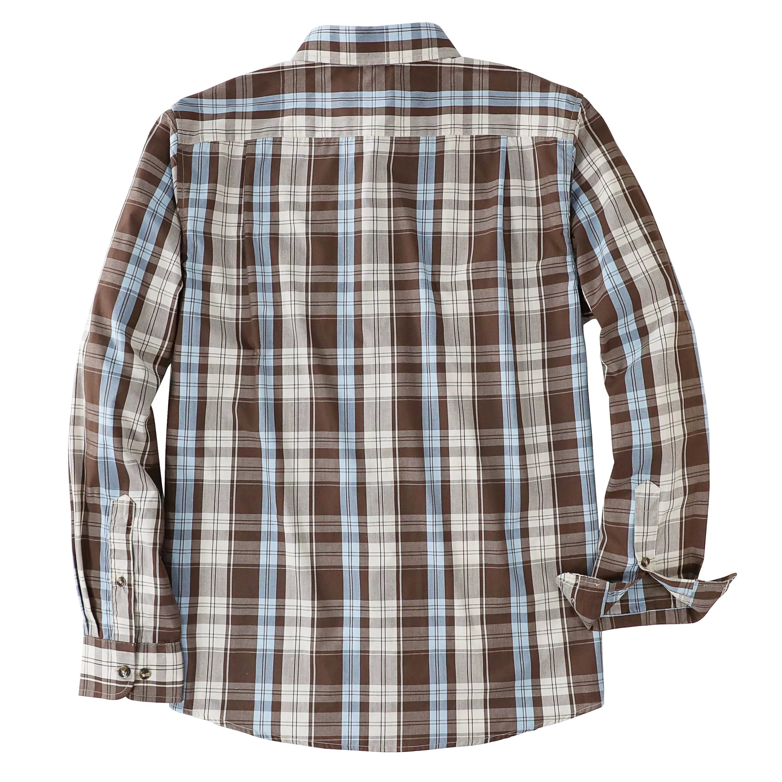 Dubinik®Mens Long Sleeve Casual Button Down Vintage Plaid Shirts#52001