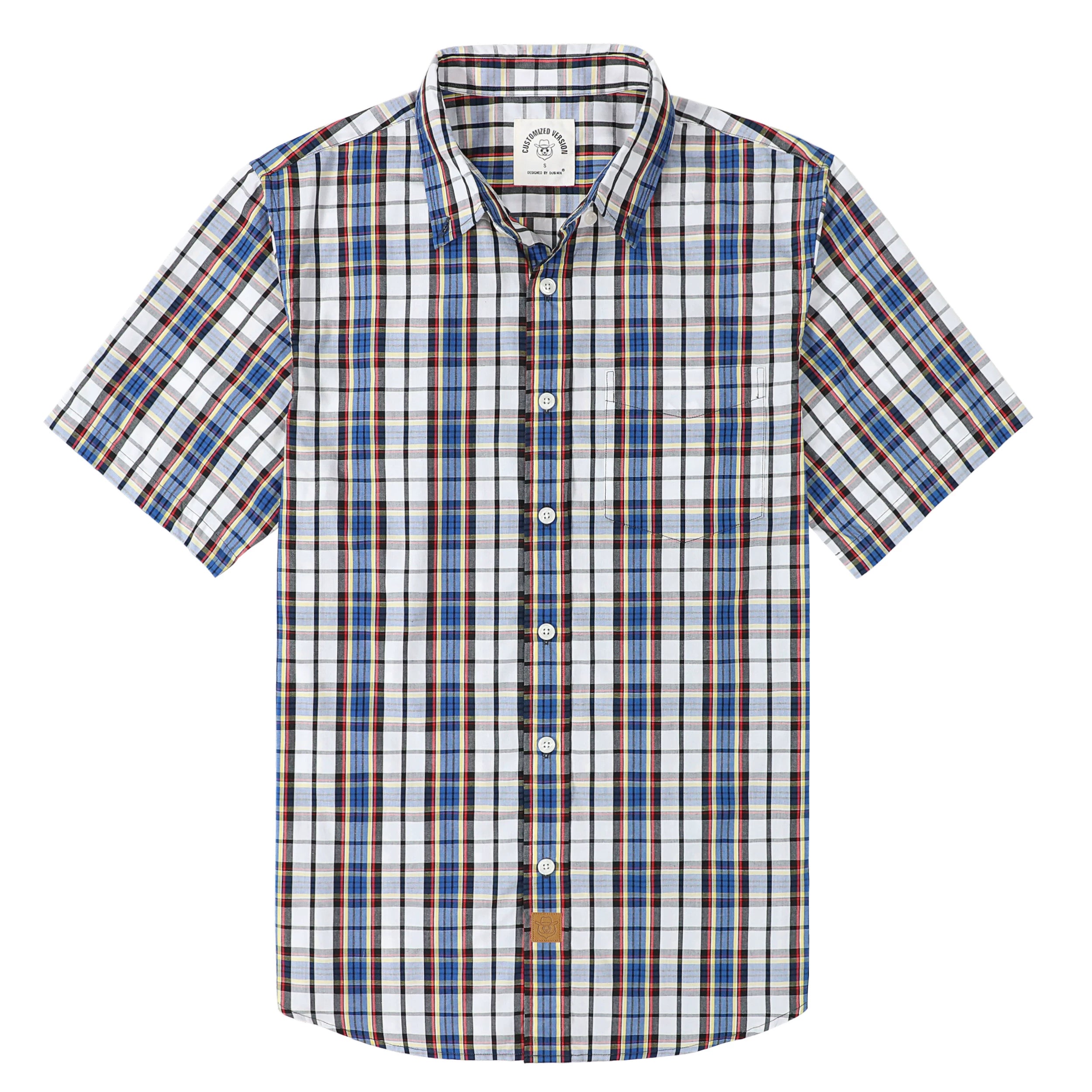 Chemises boutonnées à manches courtes pour hommes Dubinik®, chemises d'été vintage à manches courtes boutonnées pour hommes, chemises décontractées légères pour hommes #51009