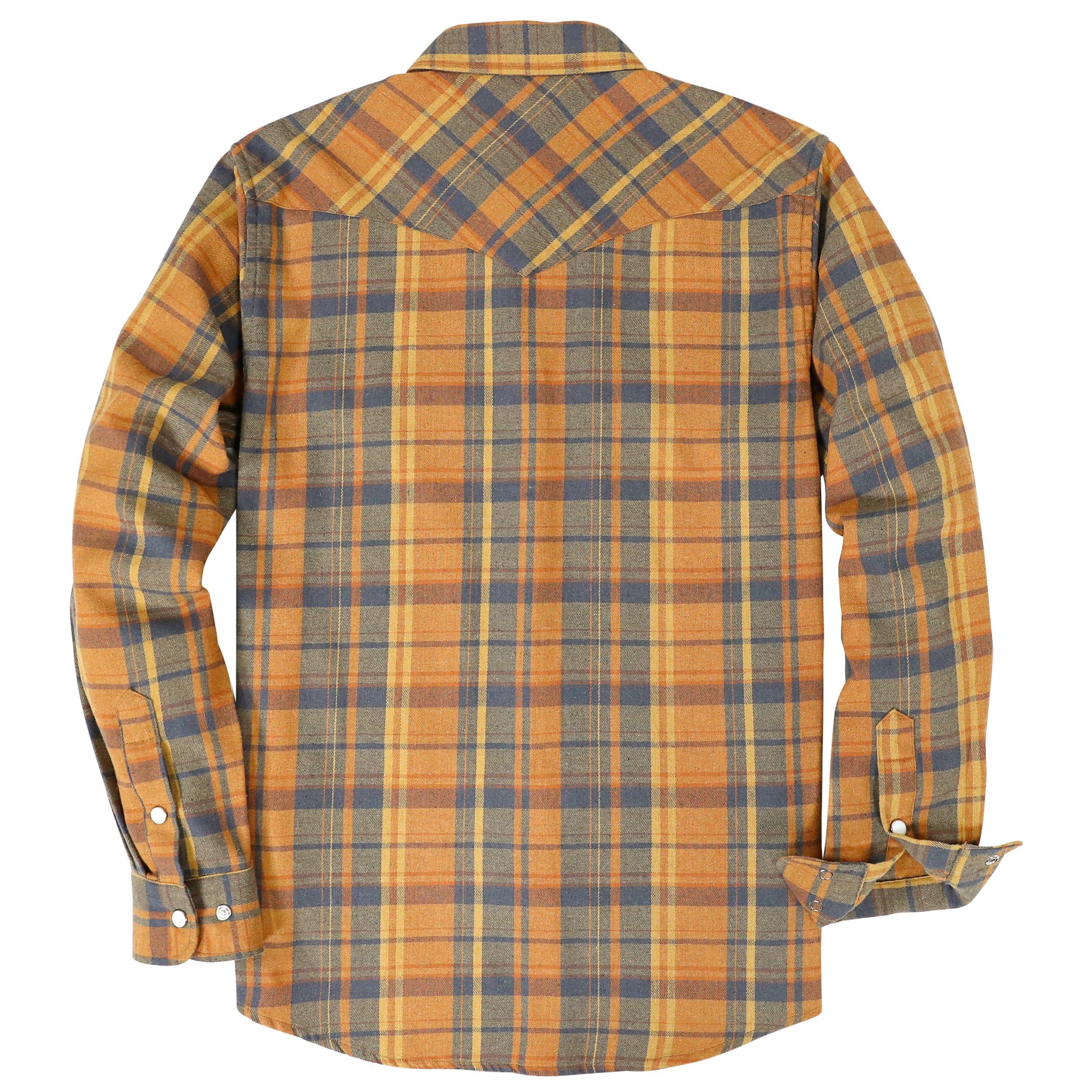 Dubinik® Flannel Shirt For Men Western Cowboy Pearl Snap Shirts For Men Long Sleeve Vintage Buttons Down Plaid Shirt #28009