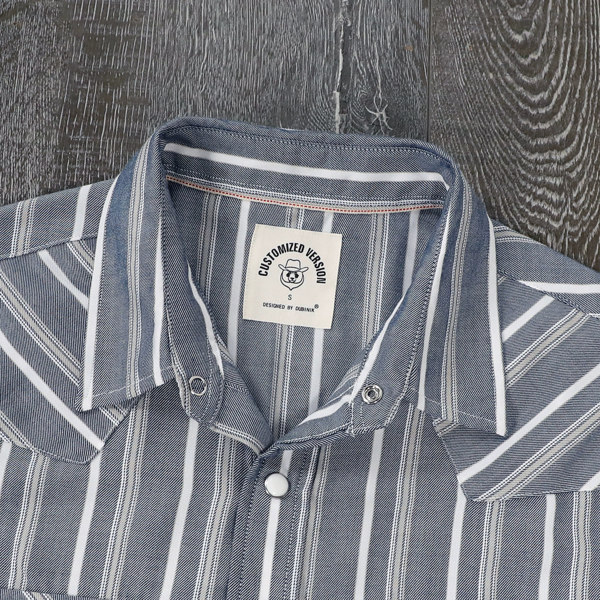 Chemises à carreaux à manches courtes pour hommes en fibre de bambou Dubinik®, style cowboy occidental, style vintage décontracté, avec boutons-pression nacrés, #29504