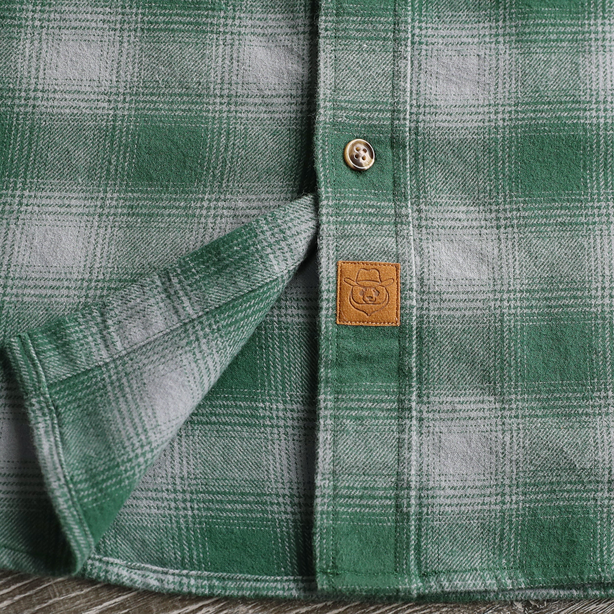 Chemise en flanelle Dubinik® pour homme, manches longues, boutonnée, à carreaux, tout en coton doux et brossé, chemise utilitaire décontractée #0030024
