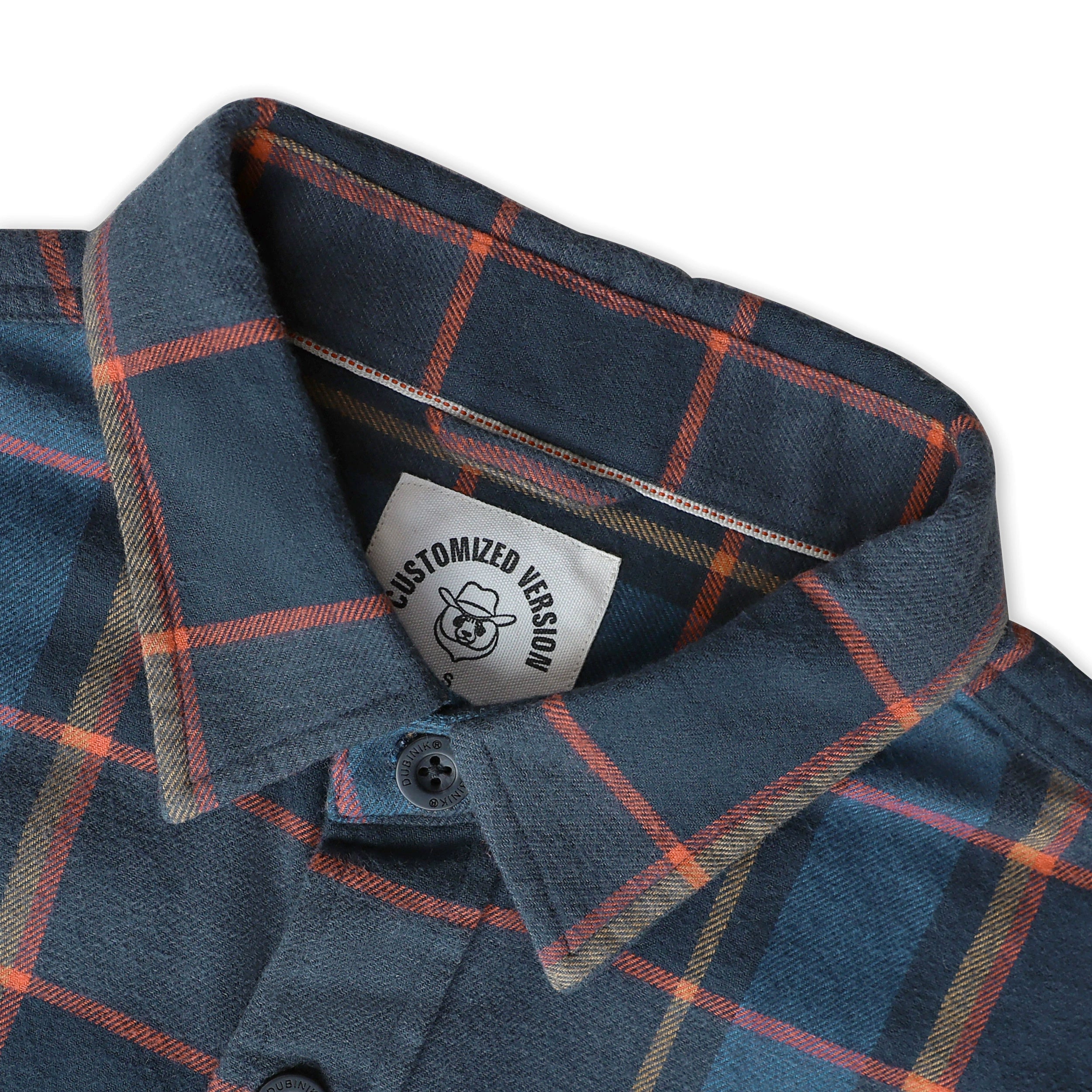 Chemise à carreaux Dubinik® à manches longues et mi-lourde pour homme, chaude, décontractée et douce, en coton, boutonnée, #3415