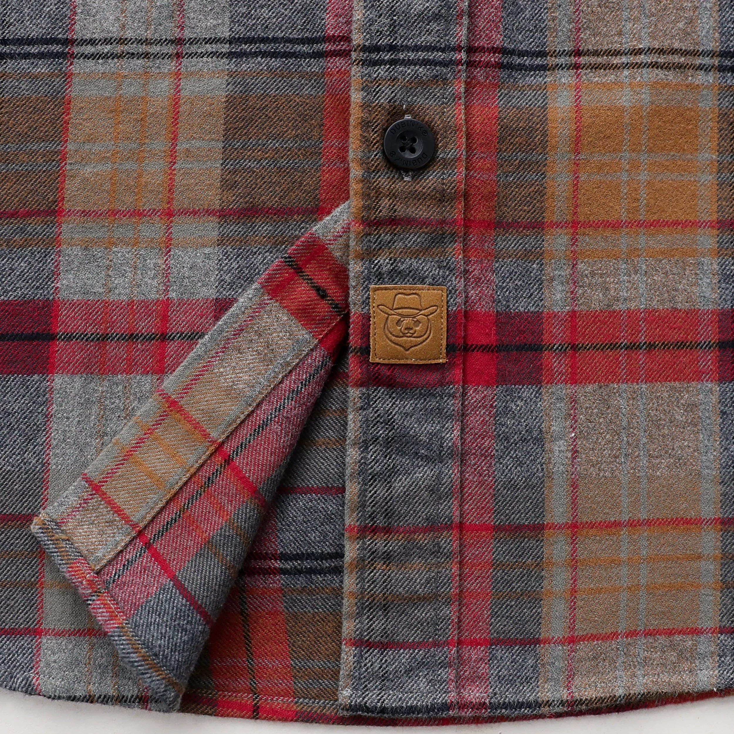 Dubinik® Herren-Flanellhemd mit langen Ärmeln, mittelschwer, warm, lässig, weiche Baumwolle, Button-Down-Karohemd Nr. 3413