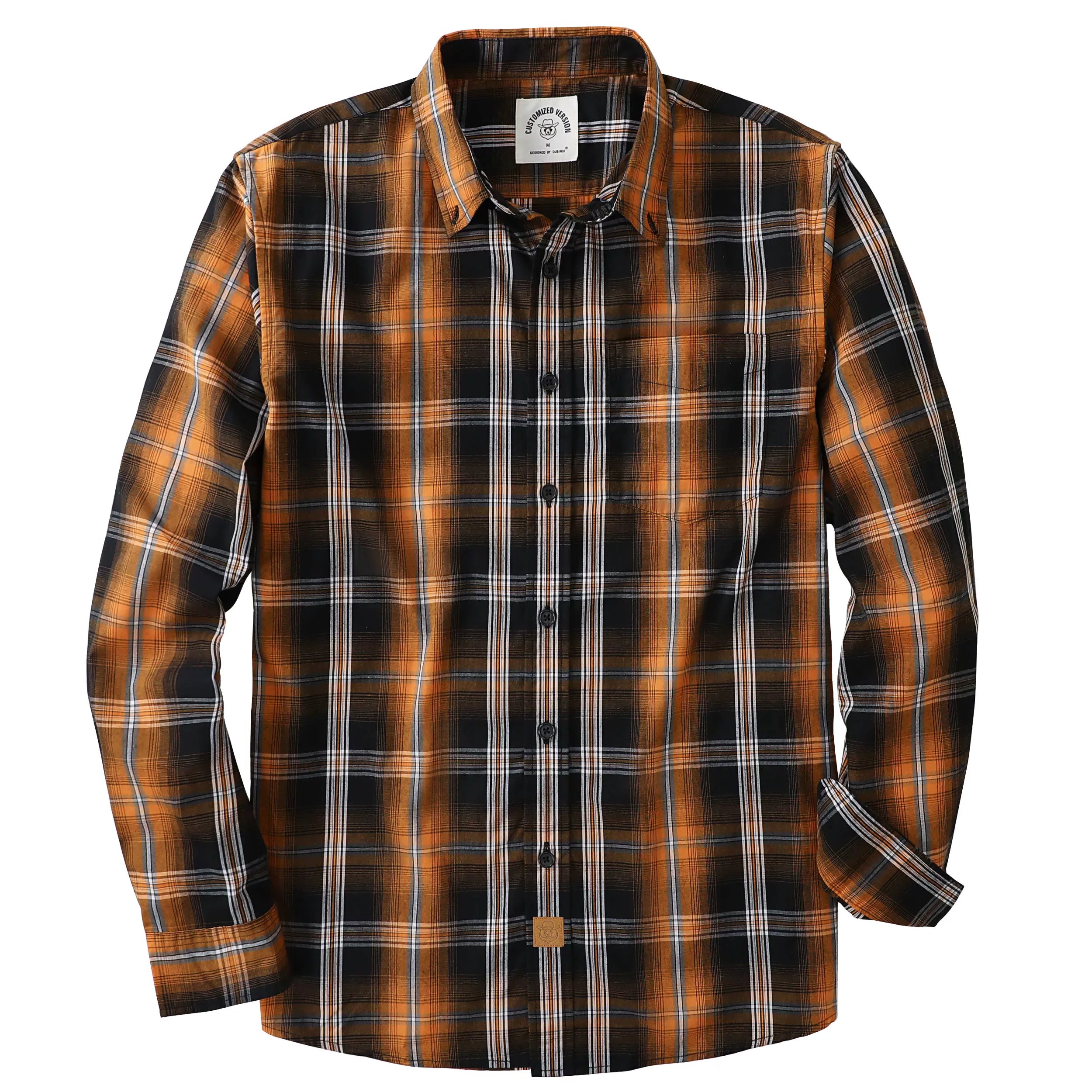 Dubinik®Mens Long Sleeve Casual Button Down Vintage Plaid Shirts#52005