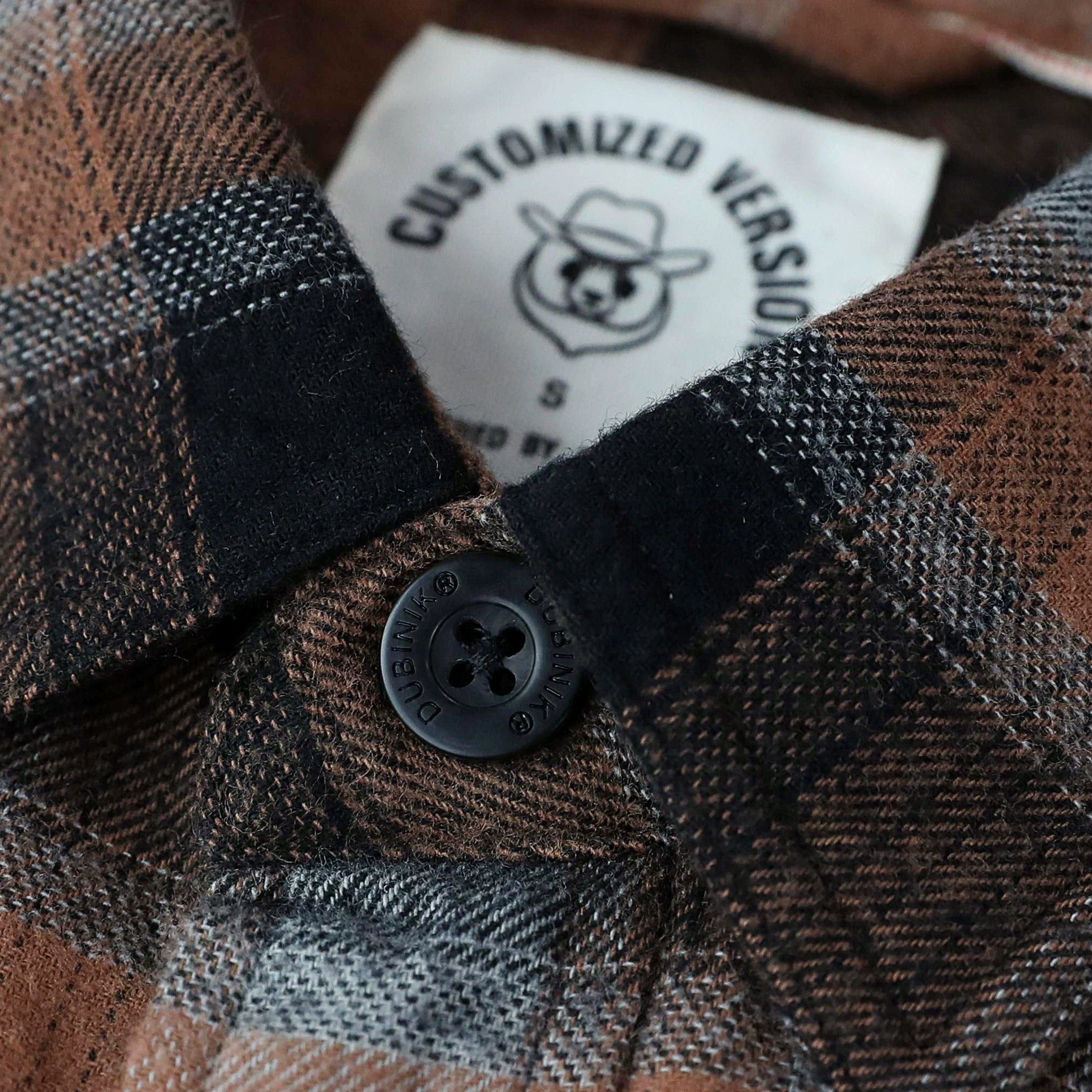 Dubinik® Herren-Flanellhemd mit langen Ärmeln, mittelschwer, warm, lässig, weiche Baumwolle, Button-Down-Karohemd Nr. 3417
