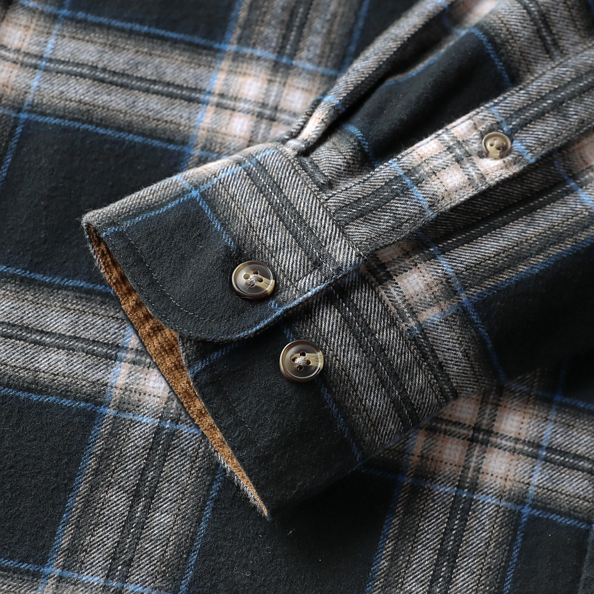 Chemise en flanelle Dubinik® pour homme, manches longues, boutonnée, à carreaux, tout en coton doux et brossé, chemise utilitaire décontractée #0030015