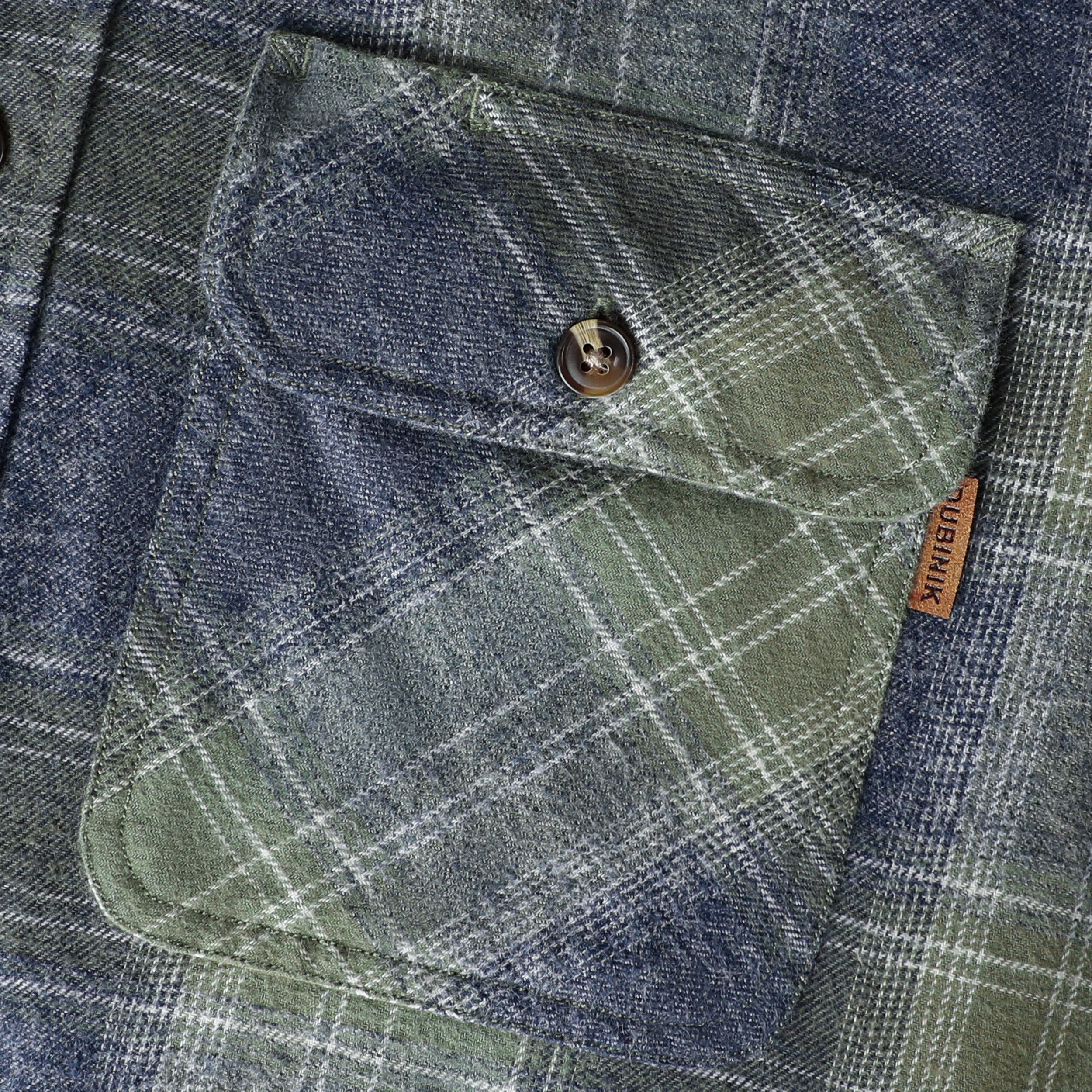Dubinik® Mens Flannel Shirt Long Sleeve Button Down Plaid All Cotton Soft Brushed Flannel Shirt For Men Utility Casual Shirt #0030014