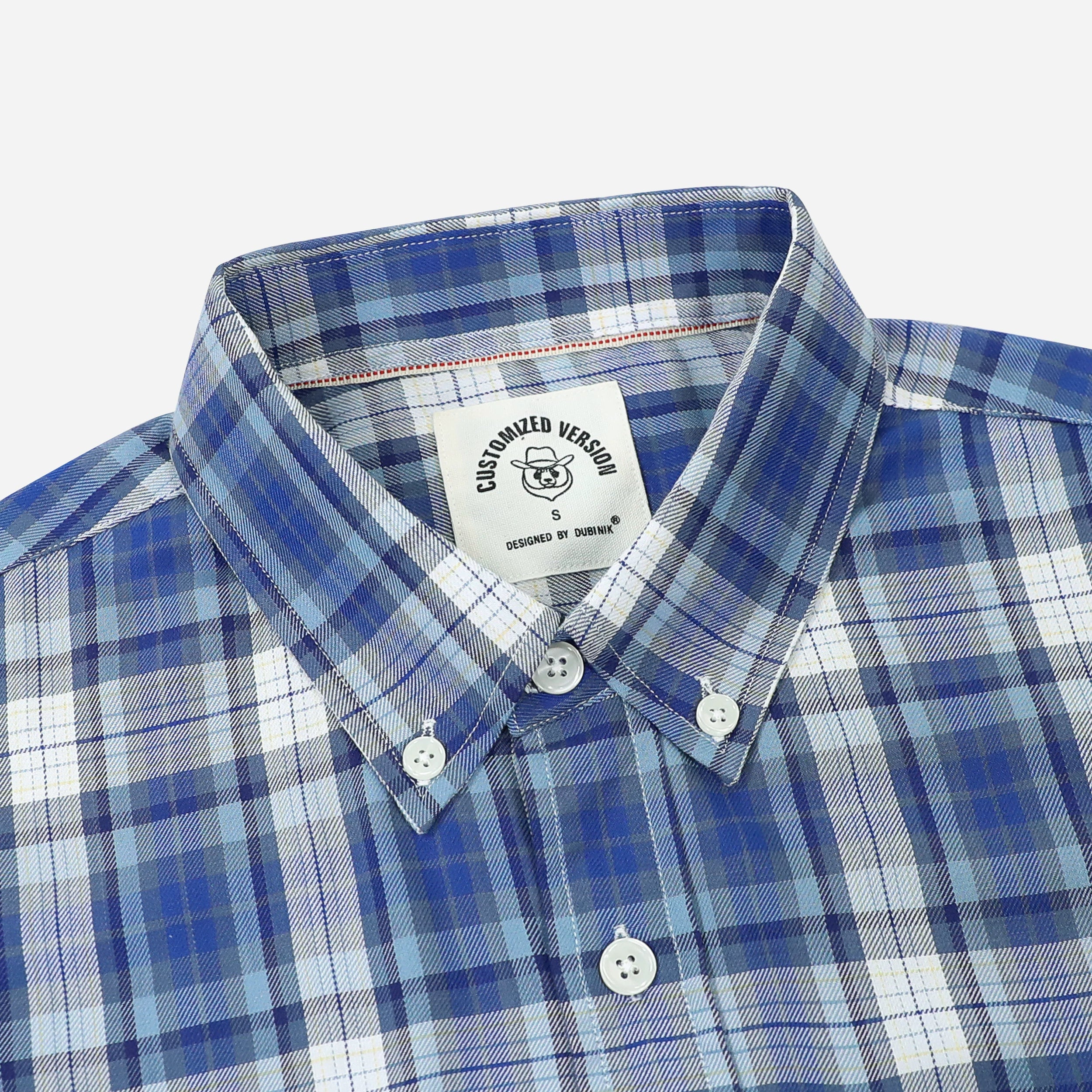 Dubinik® Bamboo Viscose Mens Short Sleeve Button Down Pockets Shirts#39001