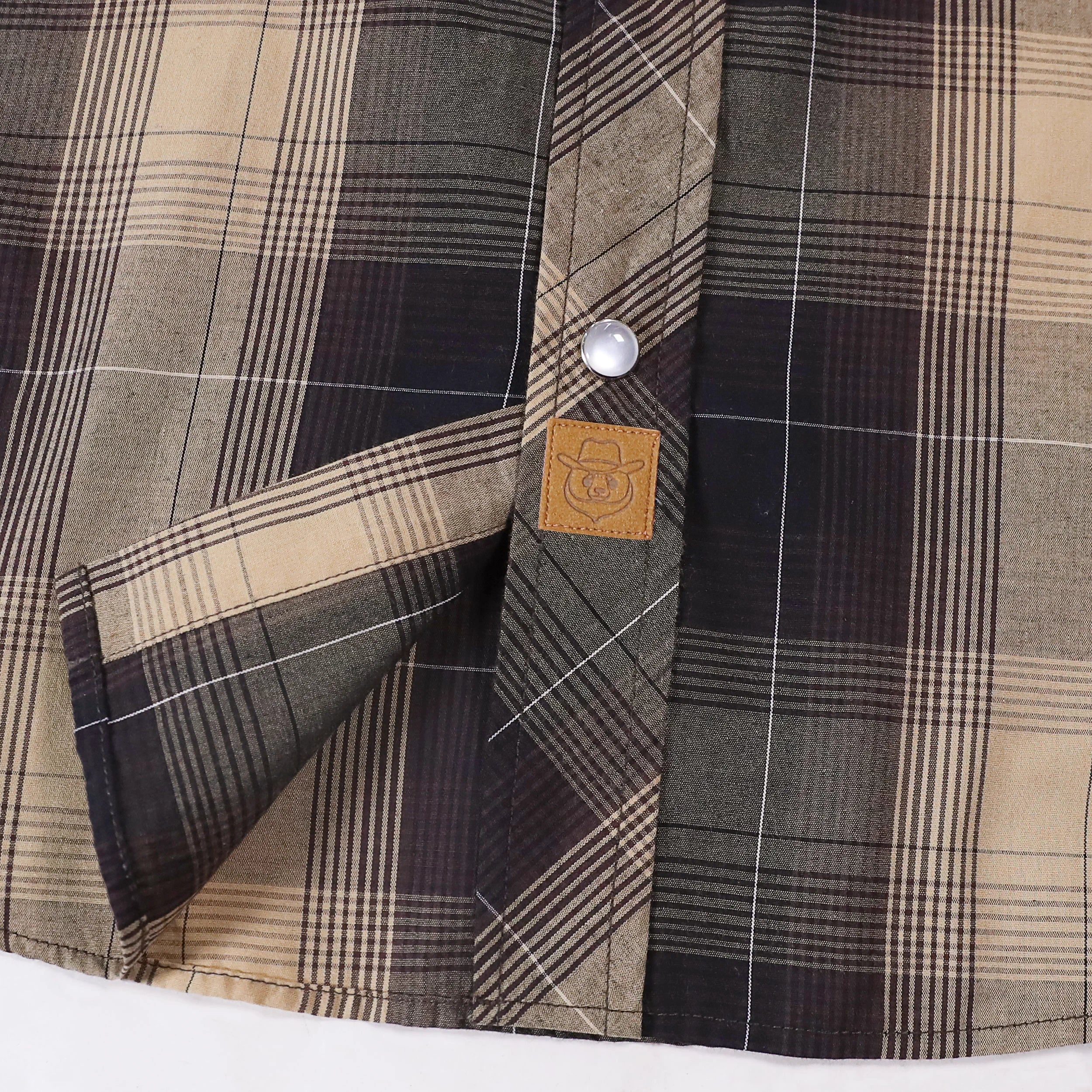 Dubinik® Pearl Snap Shirts für Herren Langarm Westernhemden für Herren Vintage Casual Plaid Shirt Cowboyhemden für Herren #42027 