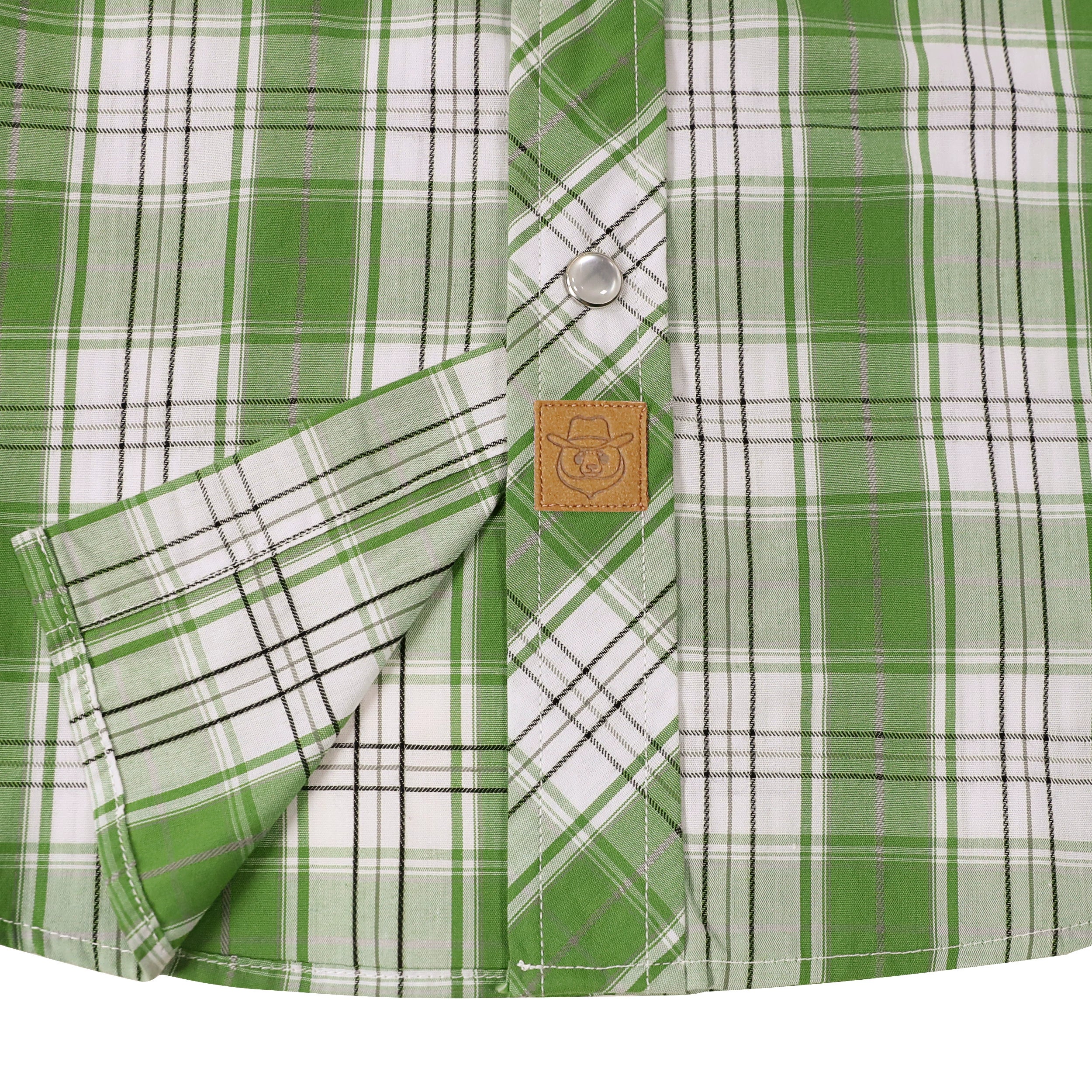 Chemises à carreaux à manches courtes style western Dubinik® pour hommes, chemises de travail décontractées à boutons-pression et à boutons-pression, style cowboy, n° 41022 