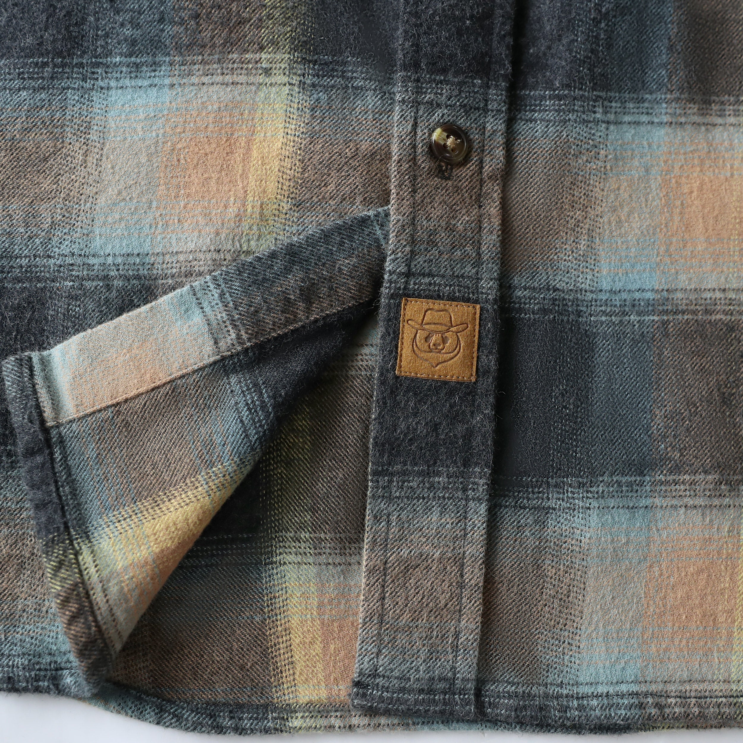 Dubinik® Herren Flanellhemd Langarm Button-Down Plaid Alle Baumwolle Weich Gebürstetes Flanellhemd Für Männer Utility Casual Shirt #0030003