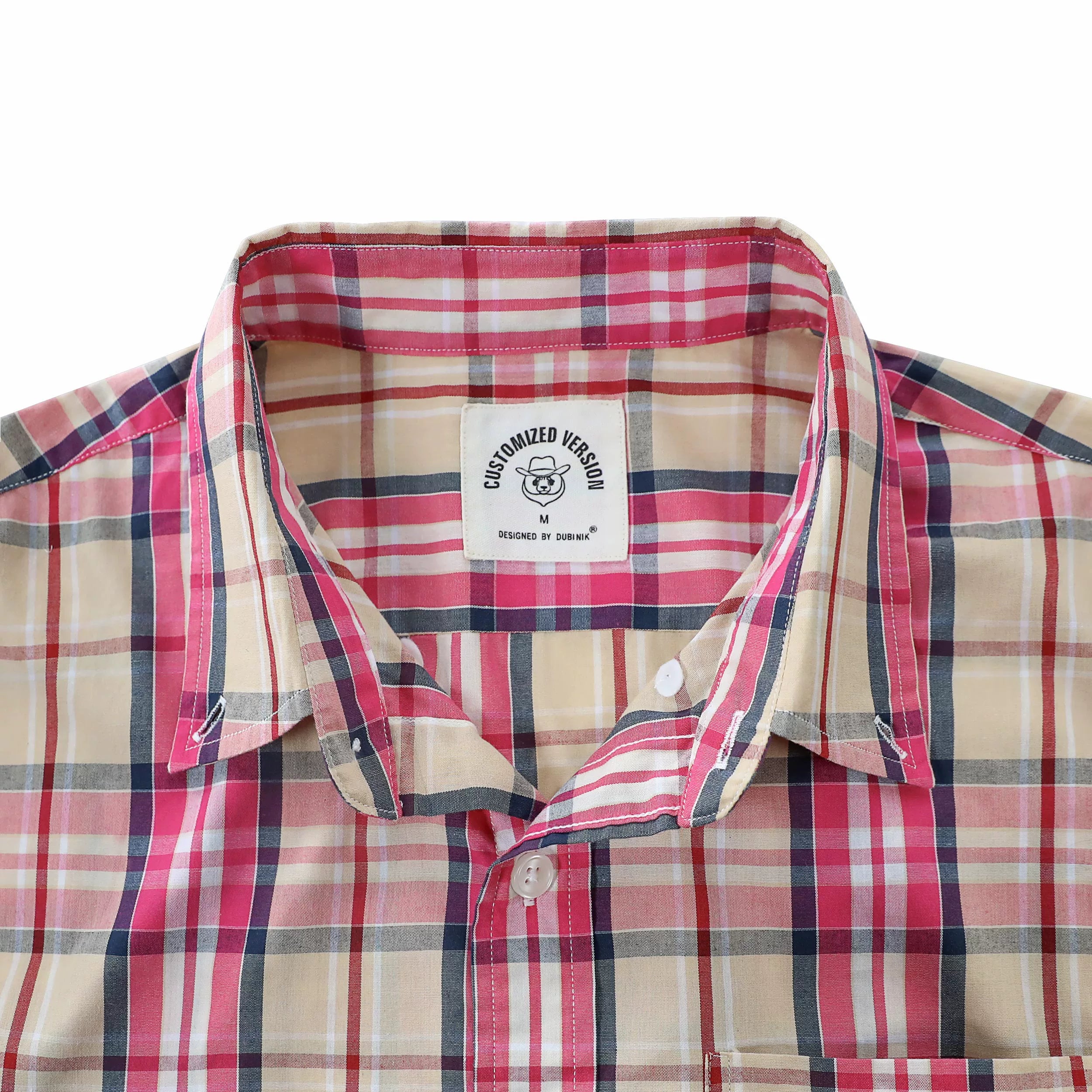 Dubinik®Mens Long Sleeve Casual Button Down Vintage Plaid Shirts#52023