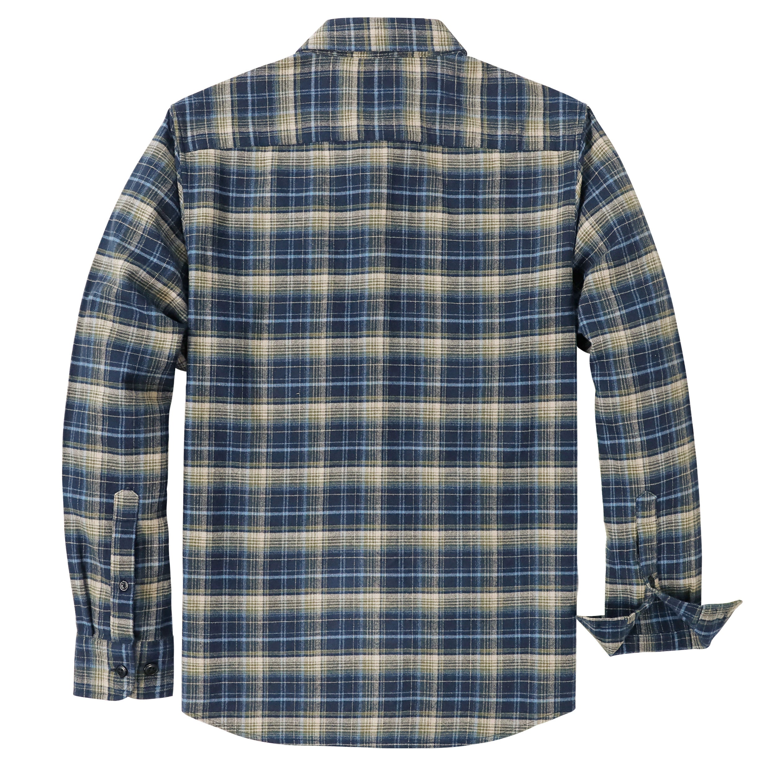 Dubinik® Herren Flanellhemden Langarm Button-Down Freizeit Arbeitshemd Kariert Herren Alle Baumwolle Weich mit Tasche Regular Fit #03-048