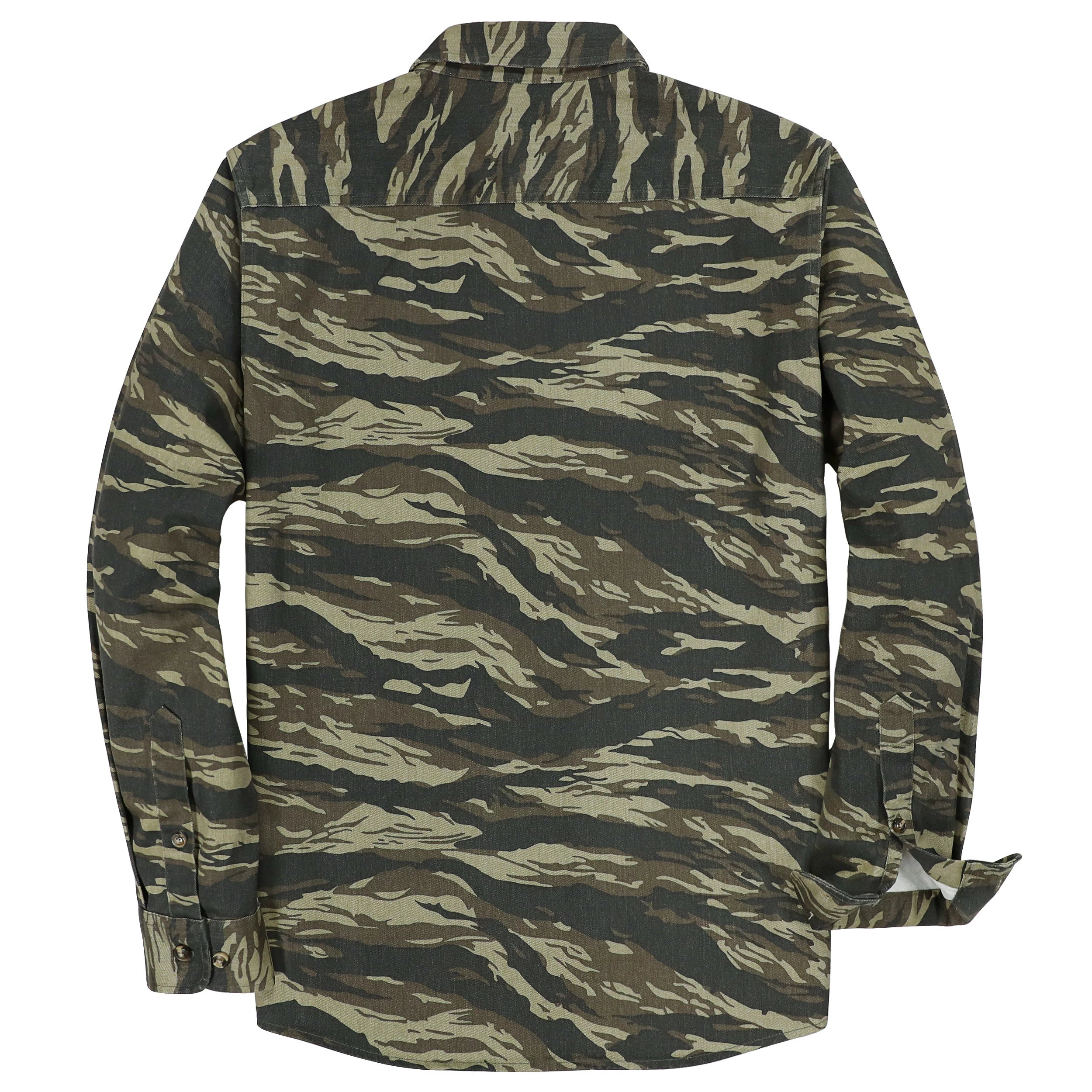 Chemise vintage décontractée pour homme, 100 % coton, avec poche, style travail, pour l'extérieur, #15CMC