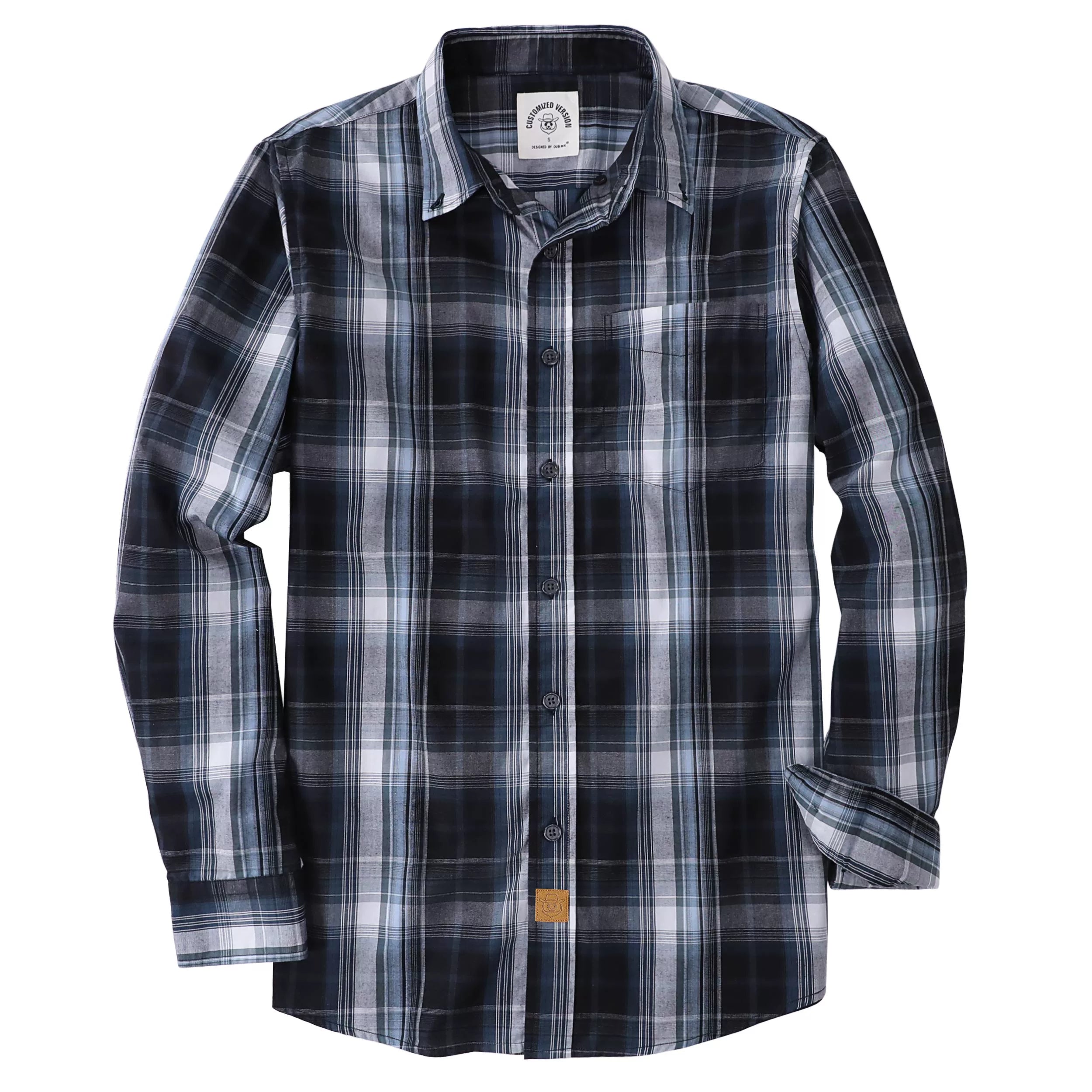 Chemises à carreaux vintage à manches longues et boutons pour homme Dubinik®#52024