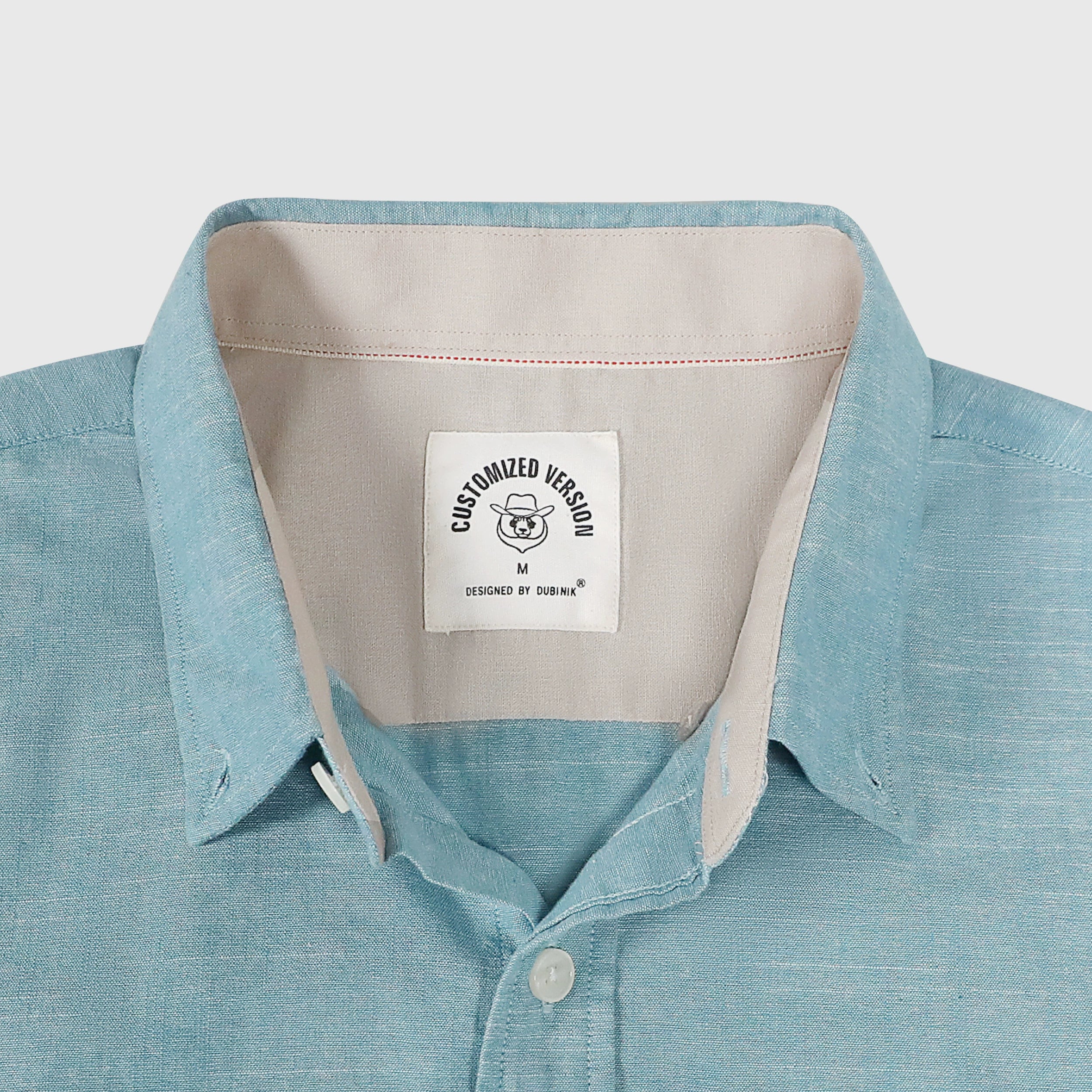 Dubinik® Mens Short Sleeve Button Down Shirts 100% Cotton Plaid Men's Casual Button-Down Shirts with Pocket#01055