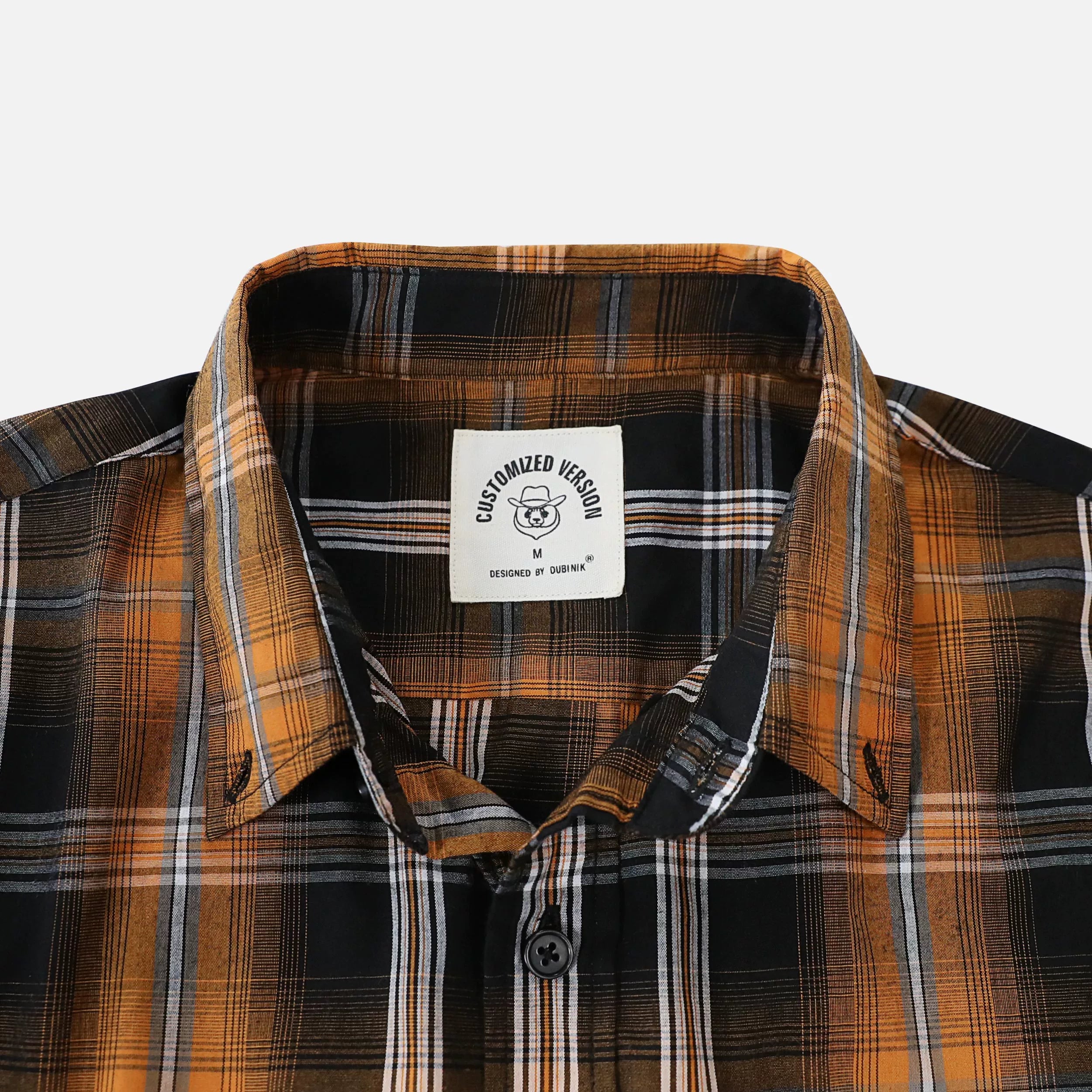 Dubinik®Mens Long Sleeve Casual Button Down Vintage Plaid Shirts#52005