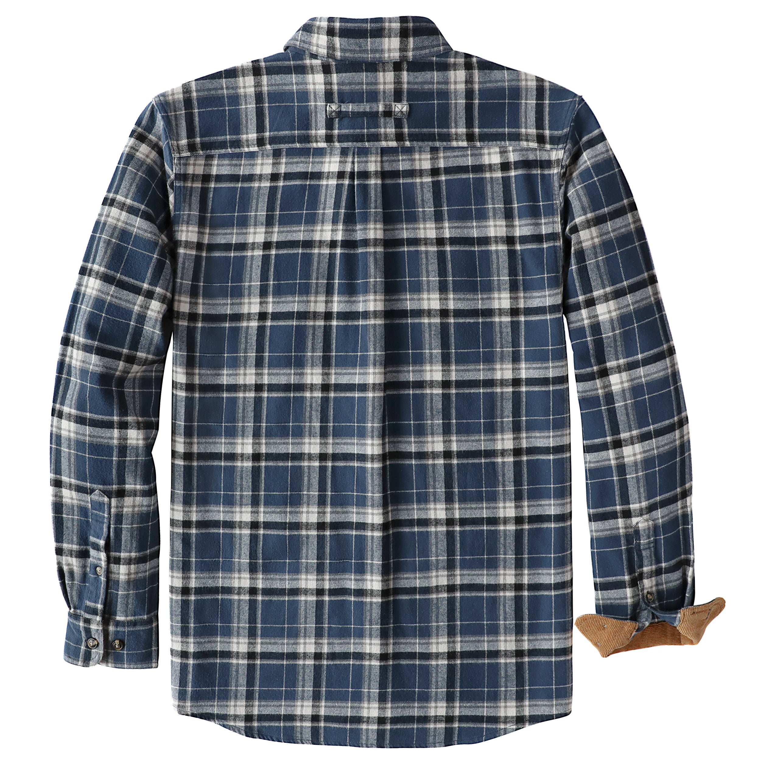 Chemise en flanelle Dubinik® pour homme, manches longues, boutonnée, à carreaux, tout en coton doux et brossé, chemise utilitaire décontractée pour homme #0030021