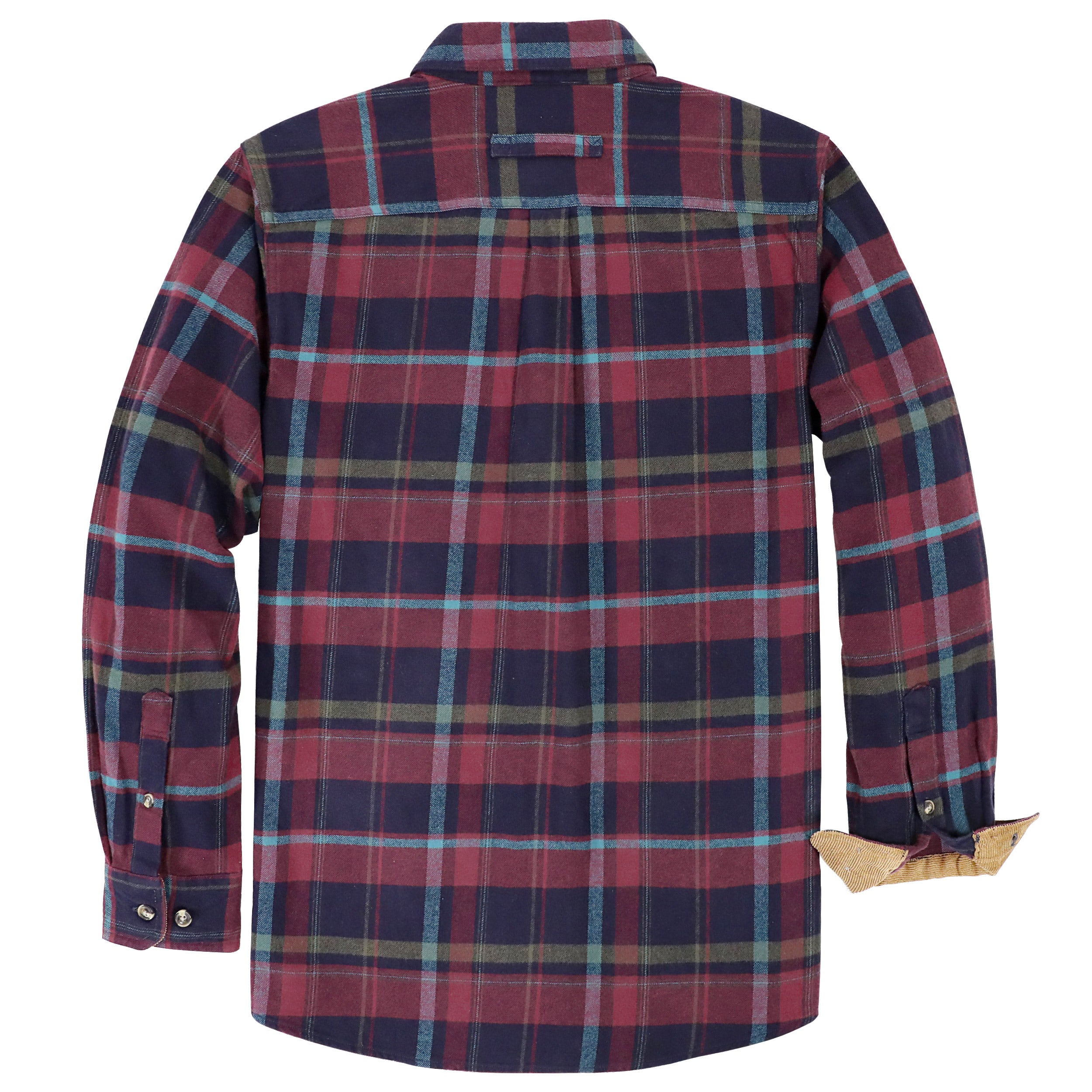 Chemise en flanelle Dubinik® pour homme, manches longues, boutonnée, à carreaux, tout en coton doux et brossé, chemise utilitaire décontractée #0030025