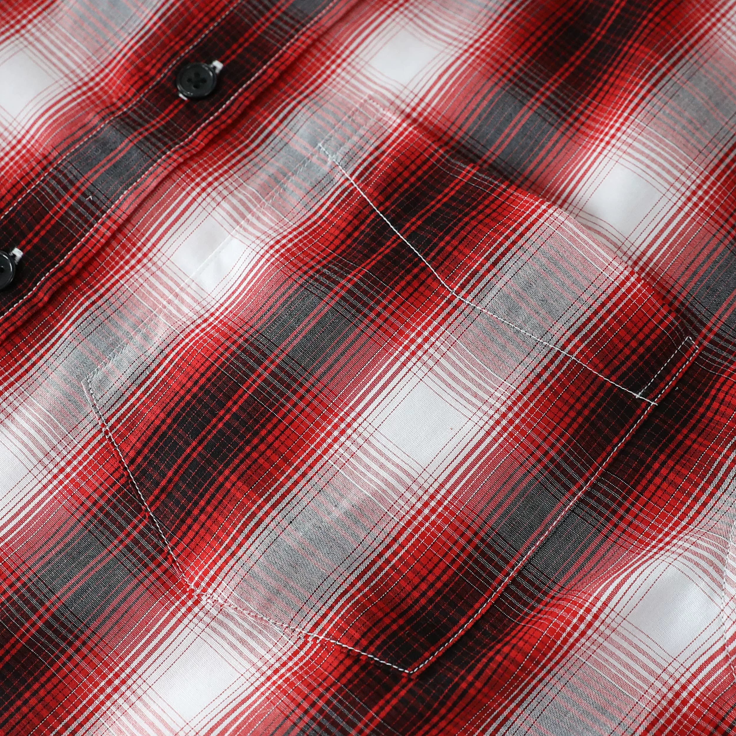 Dubinik®Mens Long Sleeve Casual Button Down Vintage Plaid Shirts#52028
