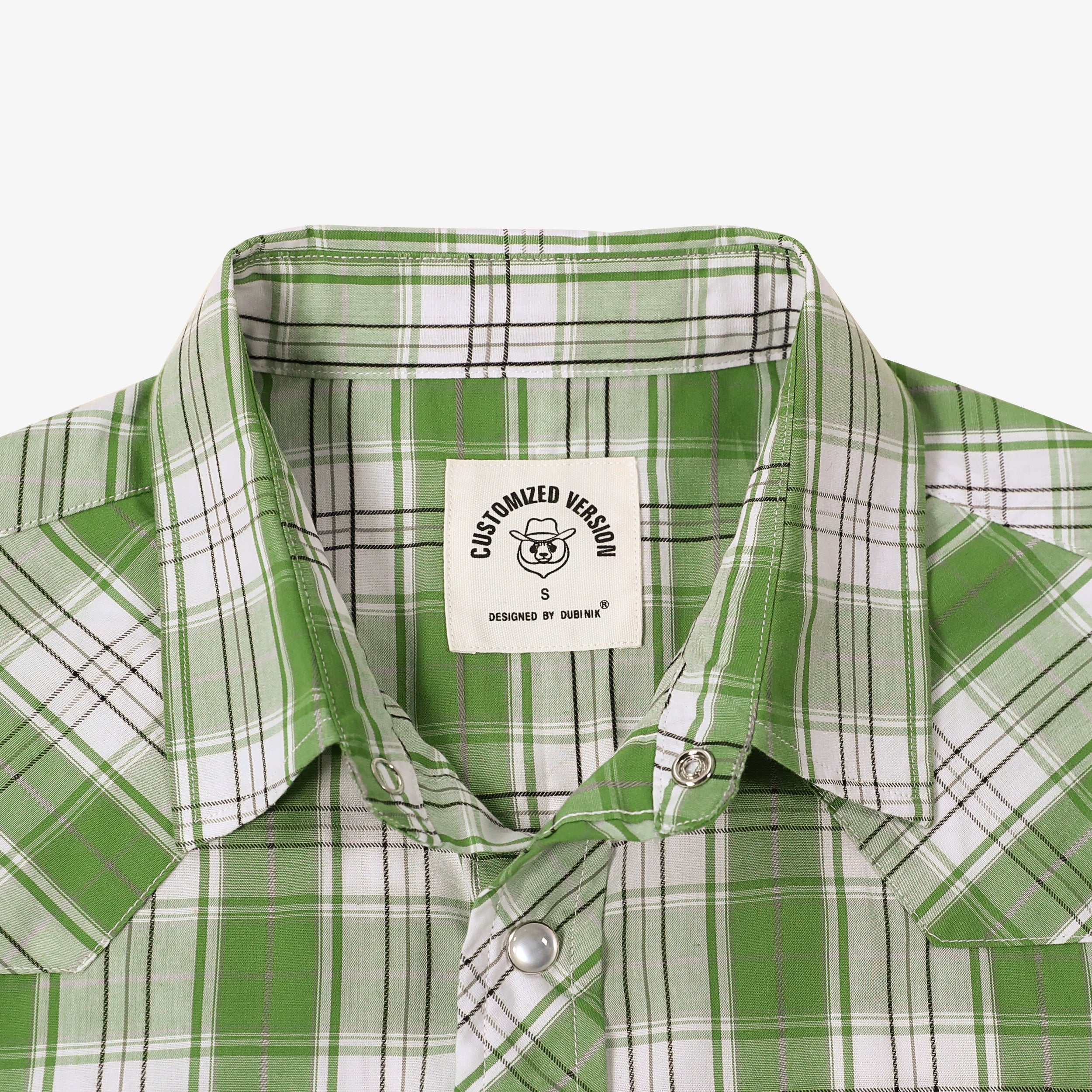 Chemises à carreaux à manches courtes style western Dubinik® pour hommes, chemises de travail décontractées à boutons-pression et à boutons-pression, style cowboy, n° 41022 