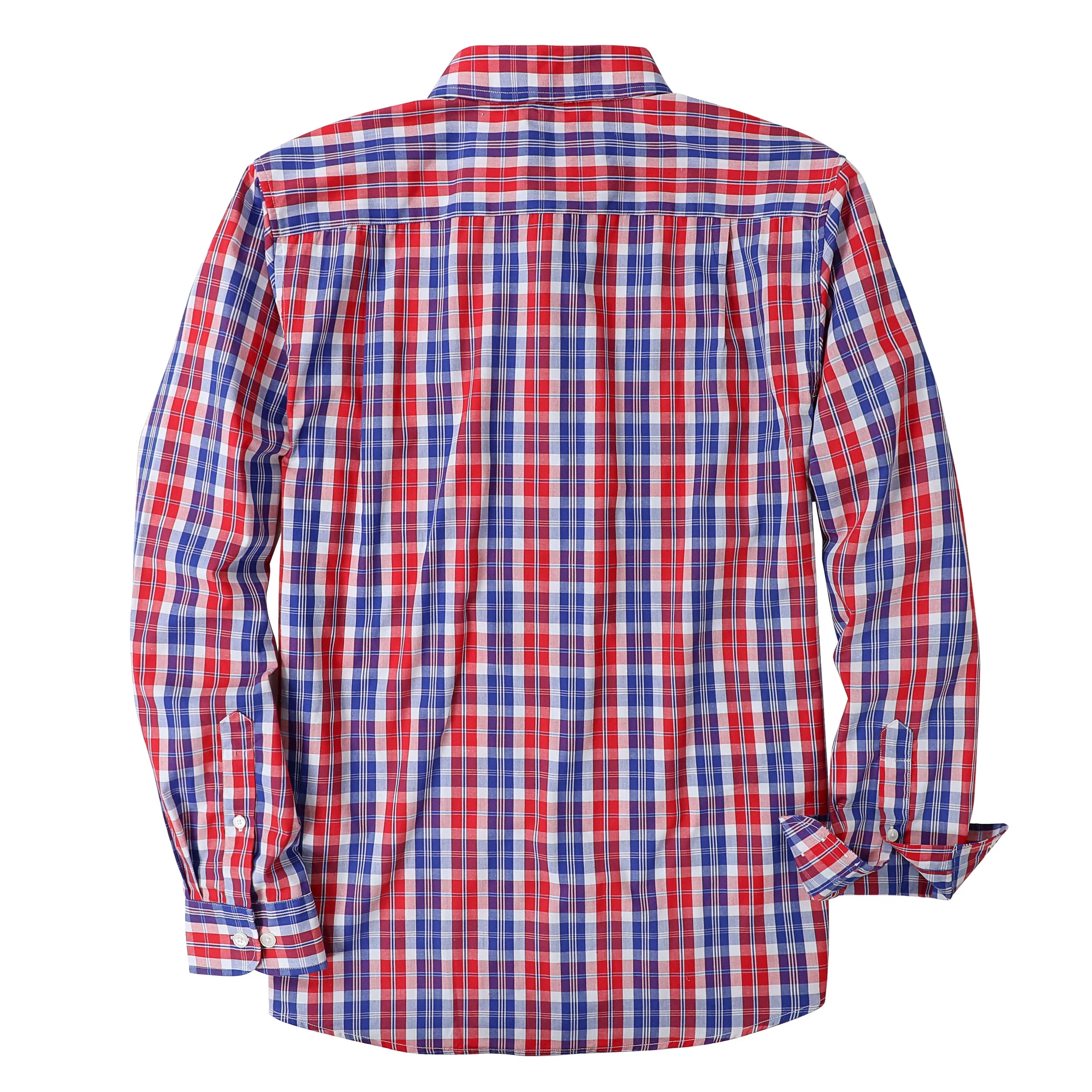 Dubinik®Herren Langarm Casual Button Down Vintage Plaid Shirts #52013