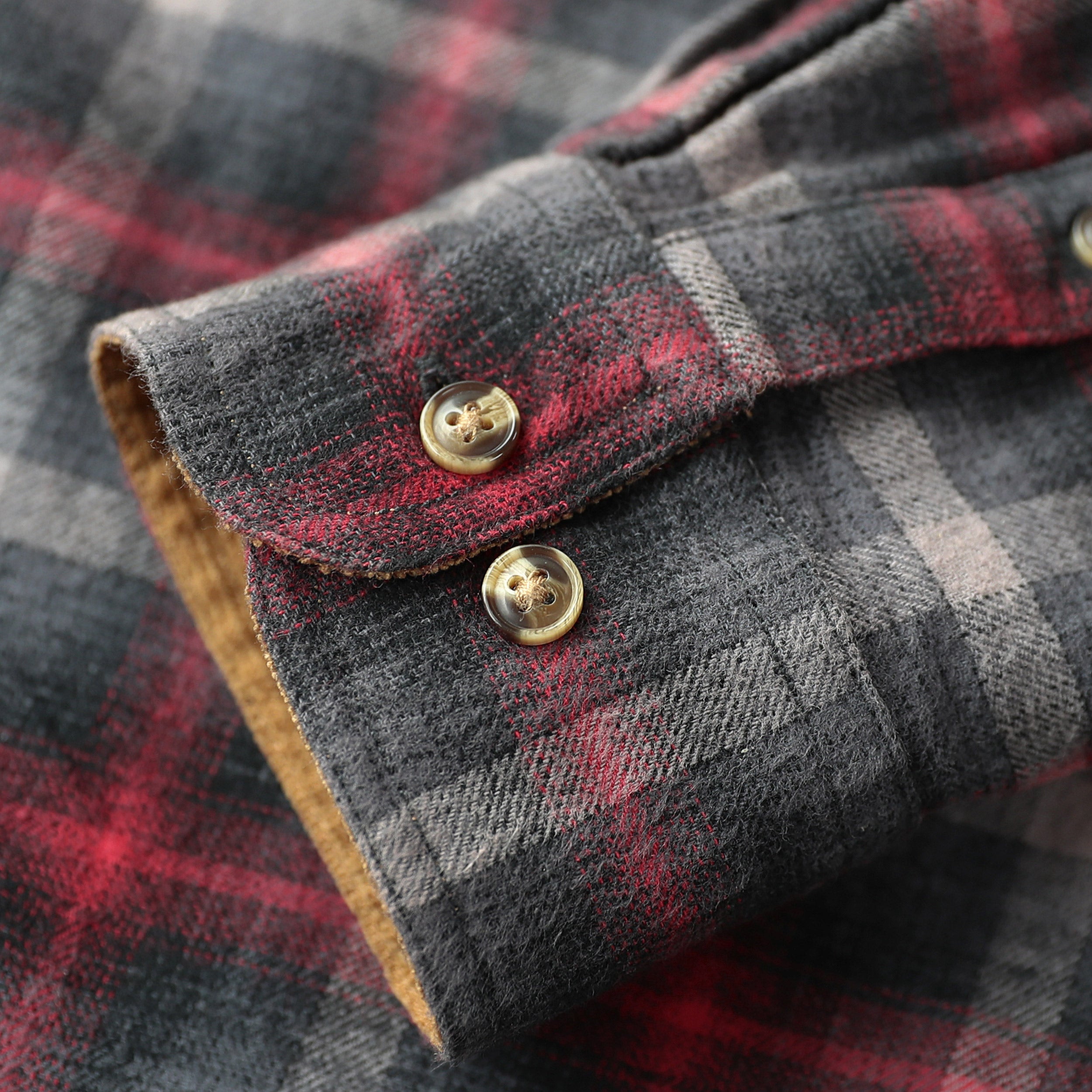 Dubinik® Herren Flanellhemd Langarm Button-Down Plaid Alle Baumwolle Weich Gebürstetes Flanellhemd Für Männer Utility Casual Shirt #0030009