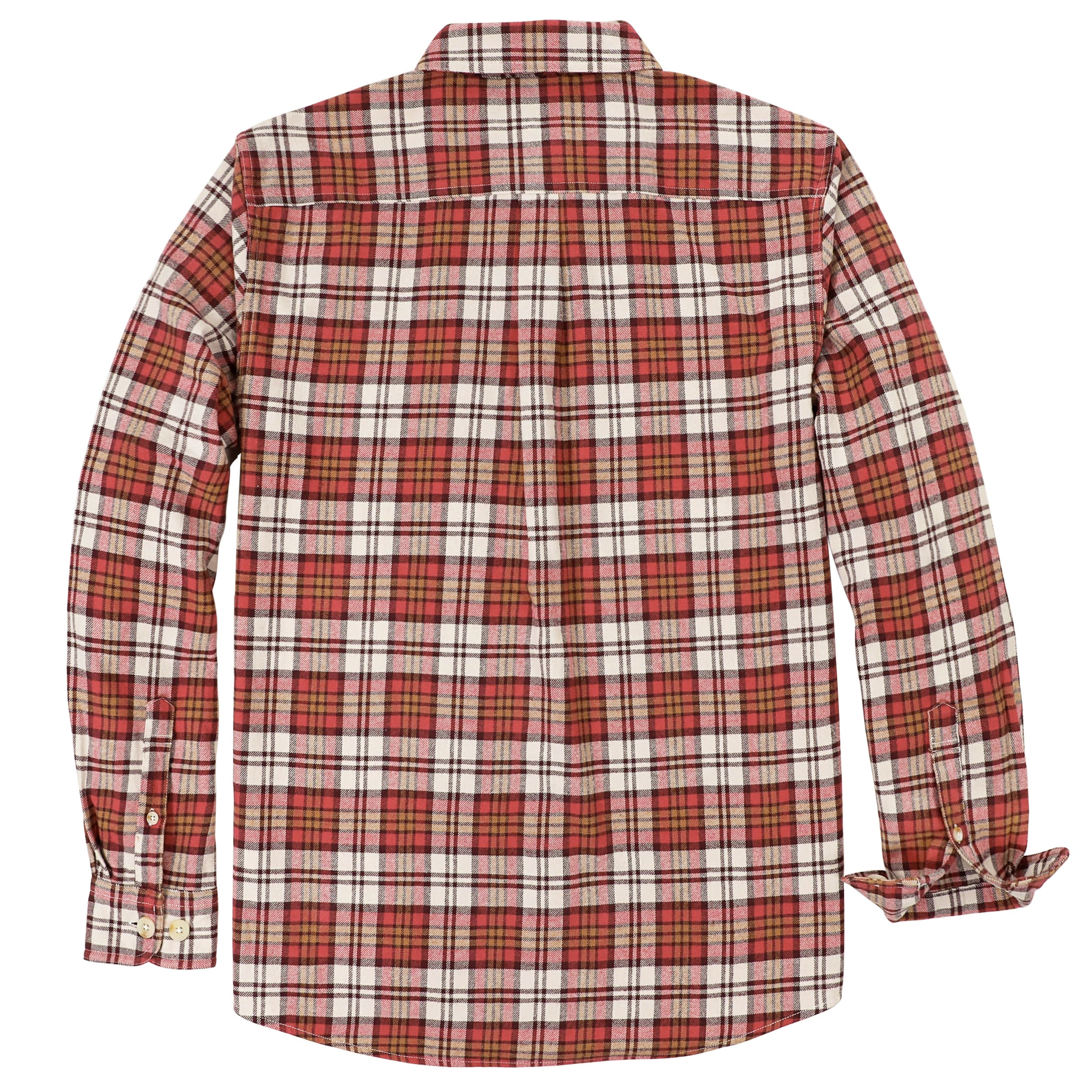 Chemise à carreaux Dubinik® à manches longues et mi-lourde pour homme, chaude, décontractée et douce, en coton, boutonnée, #3410