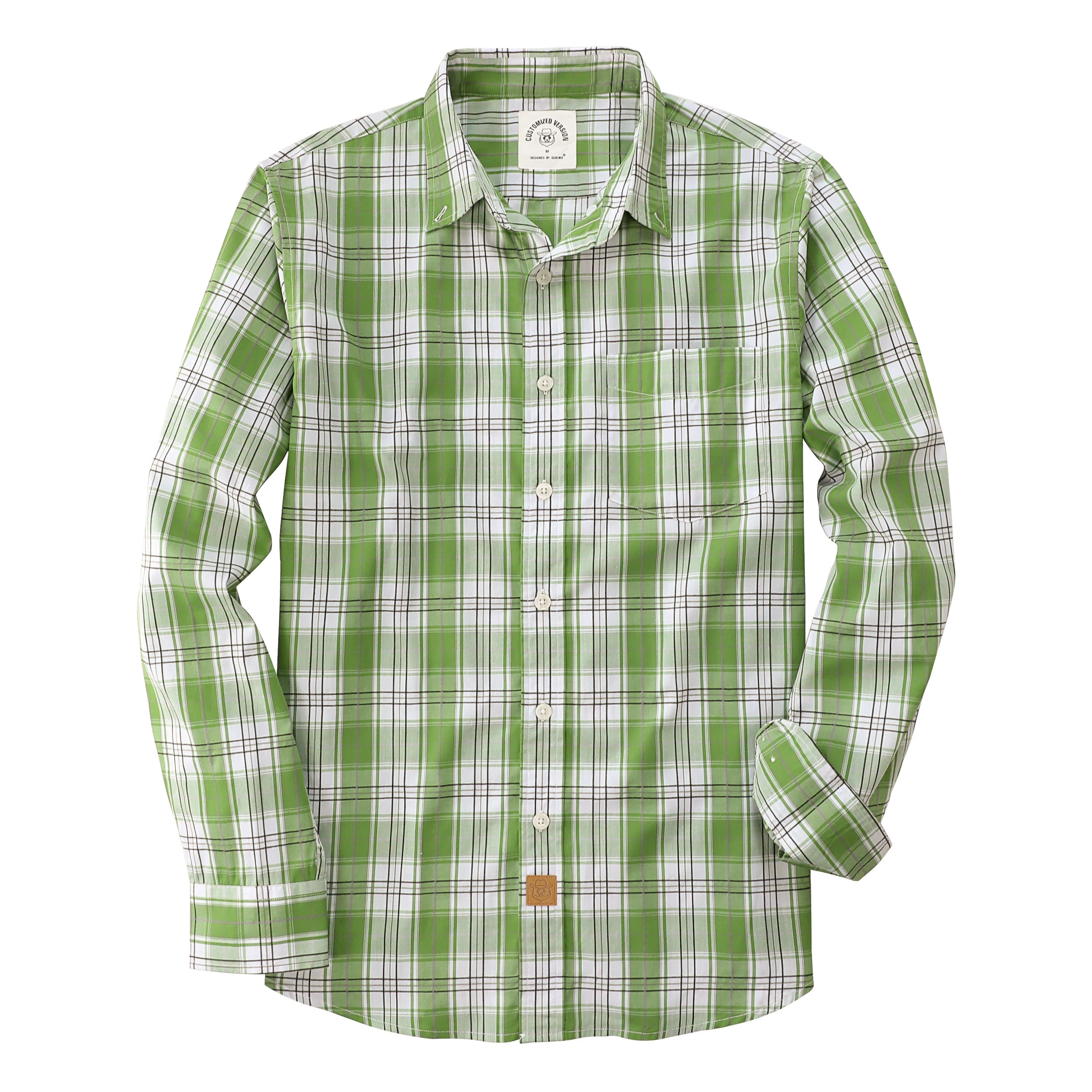 Chemises à carreaux vintage à manches longues et boutons pour homme Dubinik®#52022