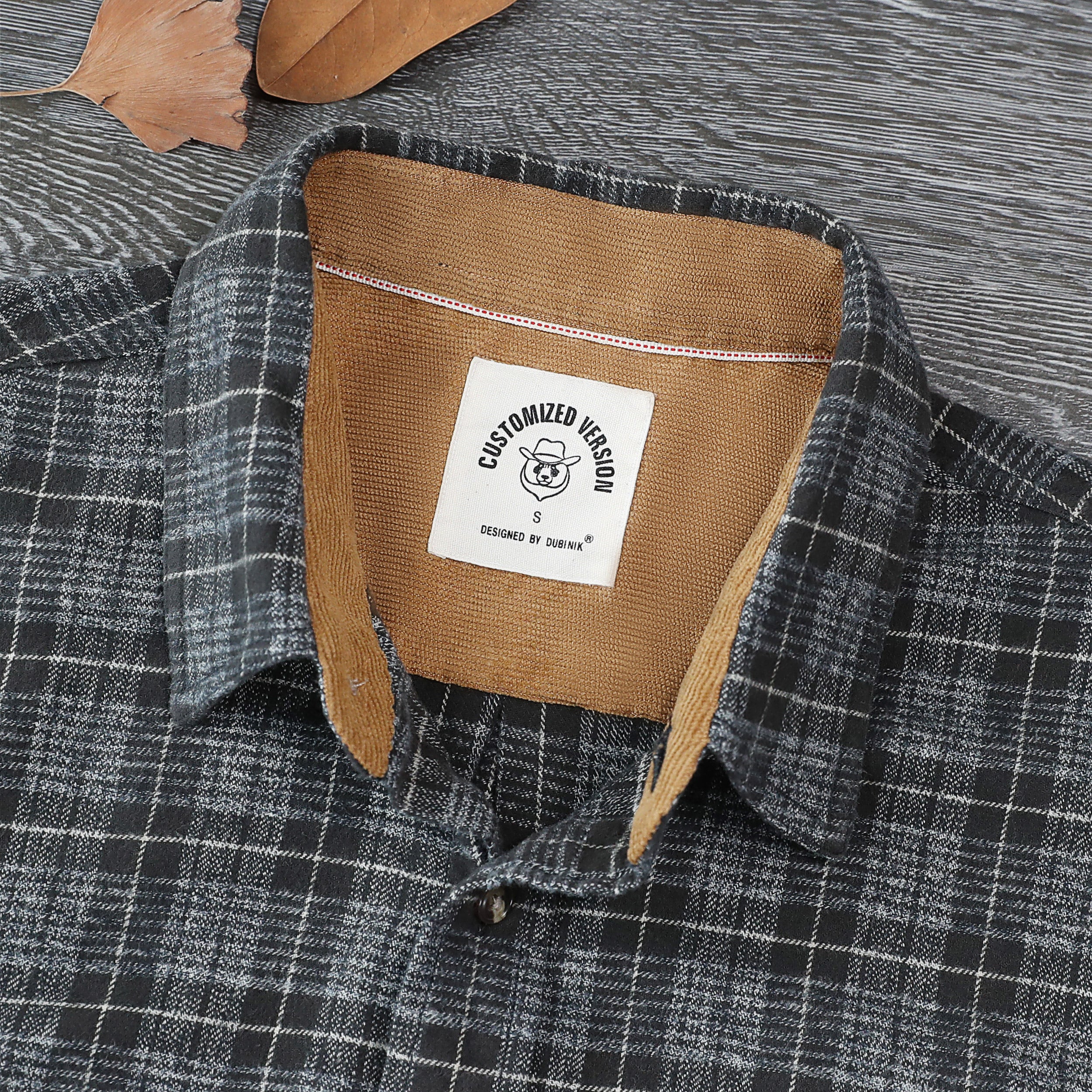 Chemise en flanelle Dubinik® pour homme, manches longues, boutonnée, à carreaux, tout en coton doux et brossé, chemise utilitaire décontractée pour homme #0030013