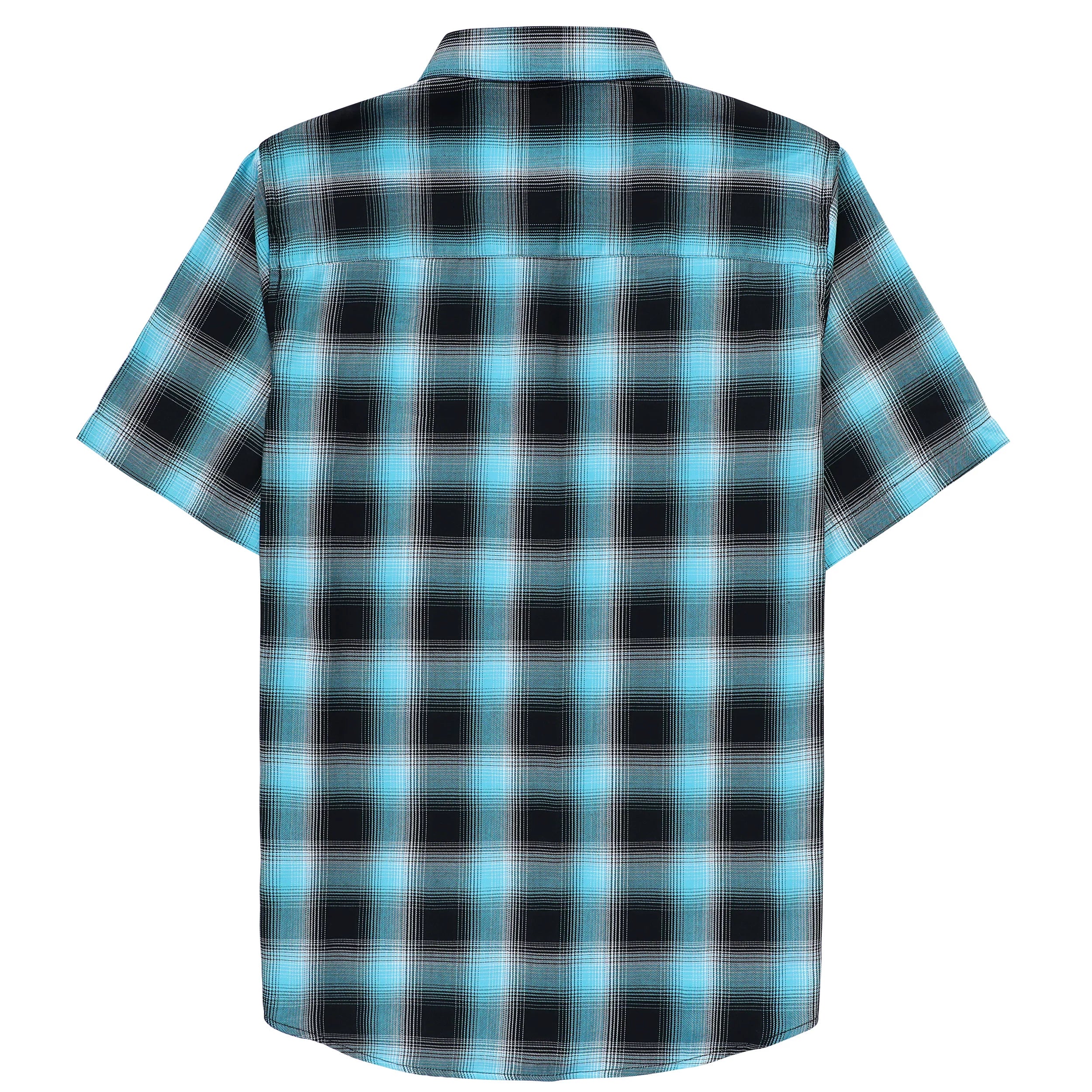 Dubinik® Bamboo Viscose Mens Short Sleeve Button Down Pockets Shirts#39003