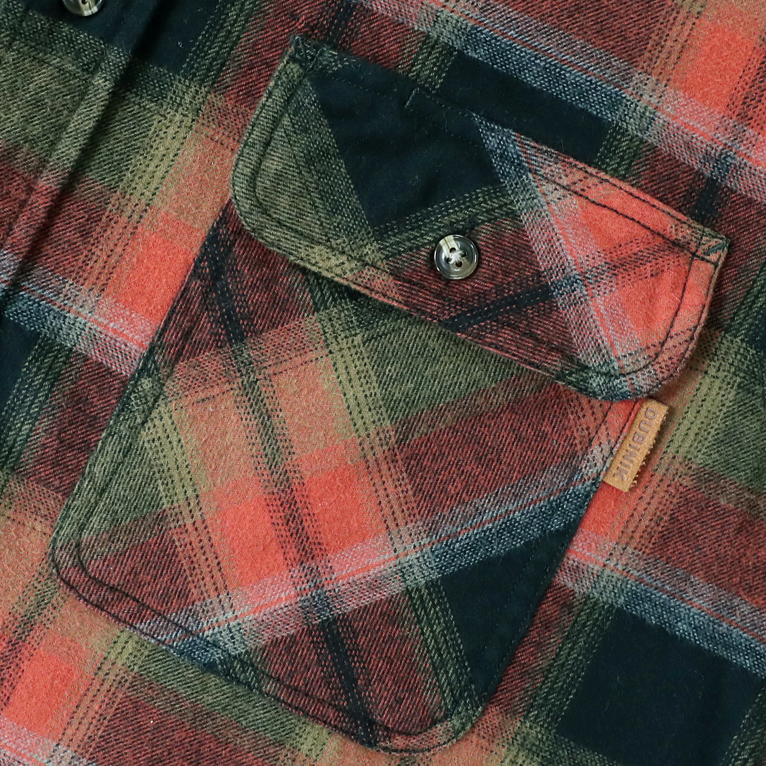 Dubinik® Herren Flanellhemd Langarm Button-Down Plaid Alle Baumwolle Weich Gebürstetes Flanellhemd Für Männer Utility Casual Shirt #0030006