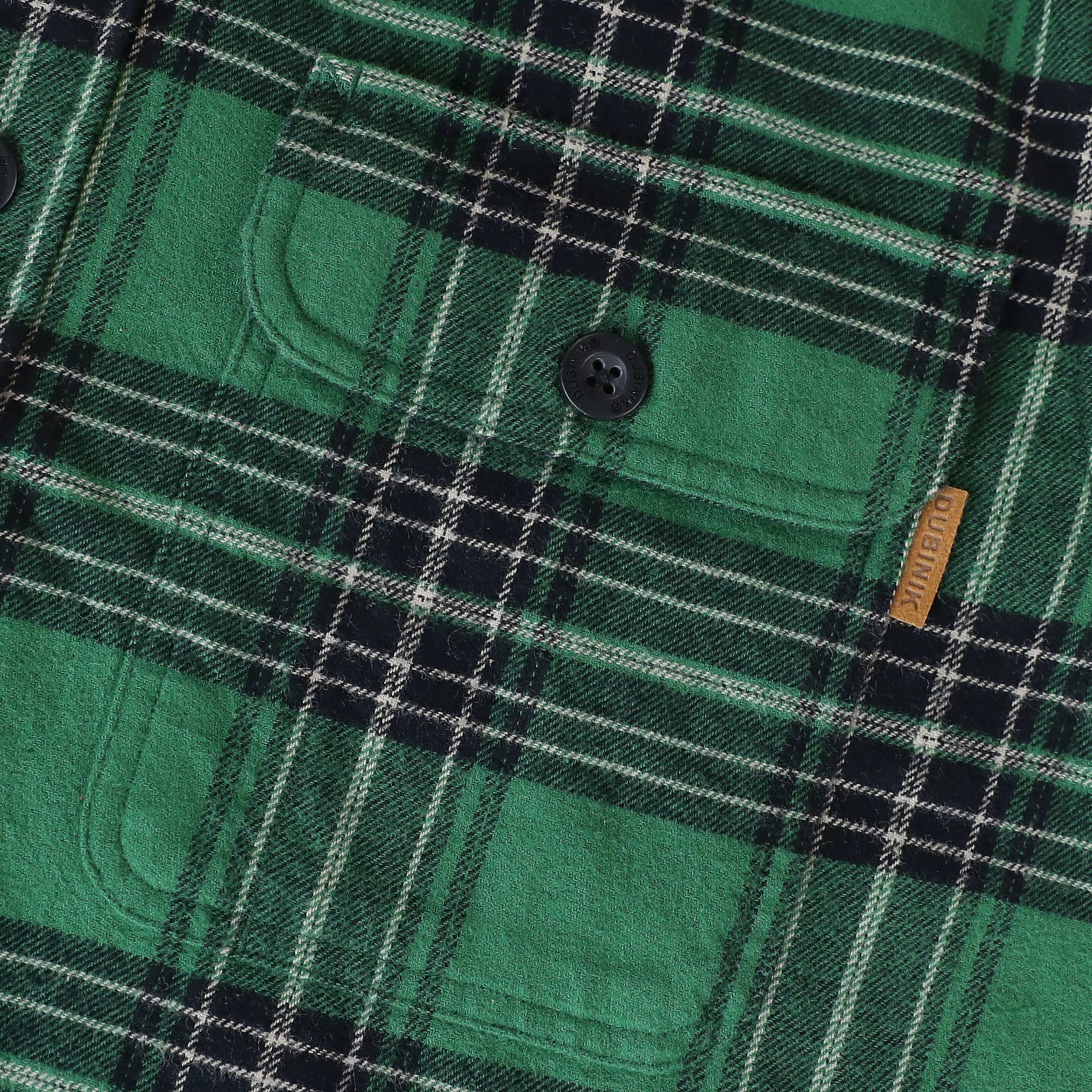 Dubinik® Herren-Flanellhemd mit langen Ärmeln, mittelschwer, warm, lässig, weiche Baumwolle, Button-Down-Karohemd Nr. 3406