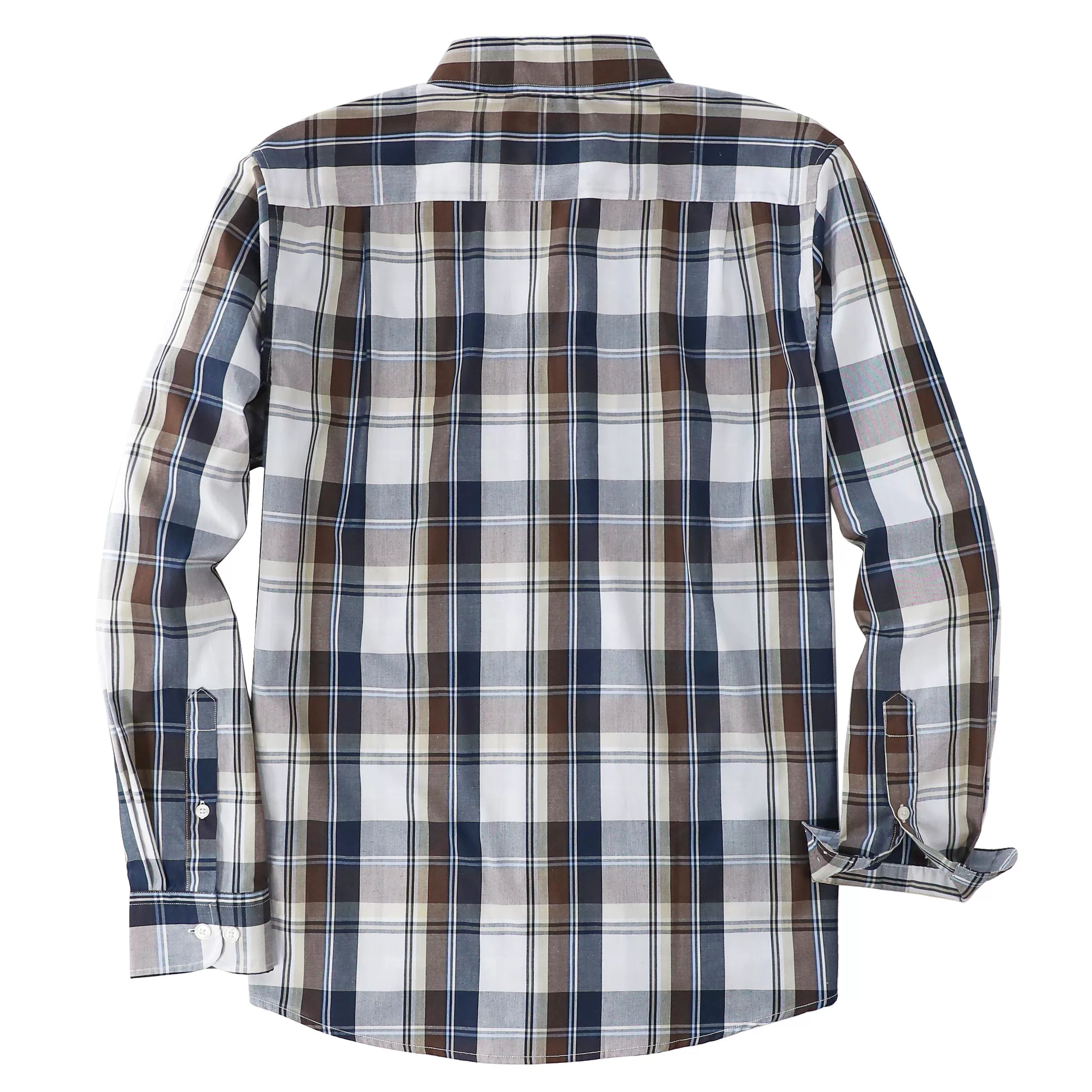 Dubinik®Mens Long Sleeve Casual Button Down Vintage Plaid Shirts#52006