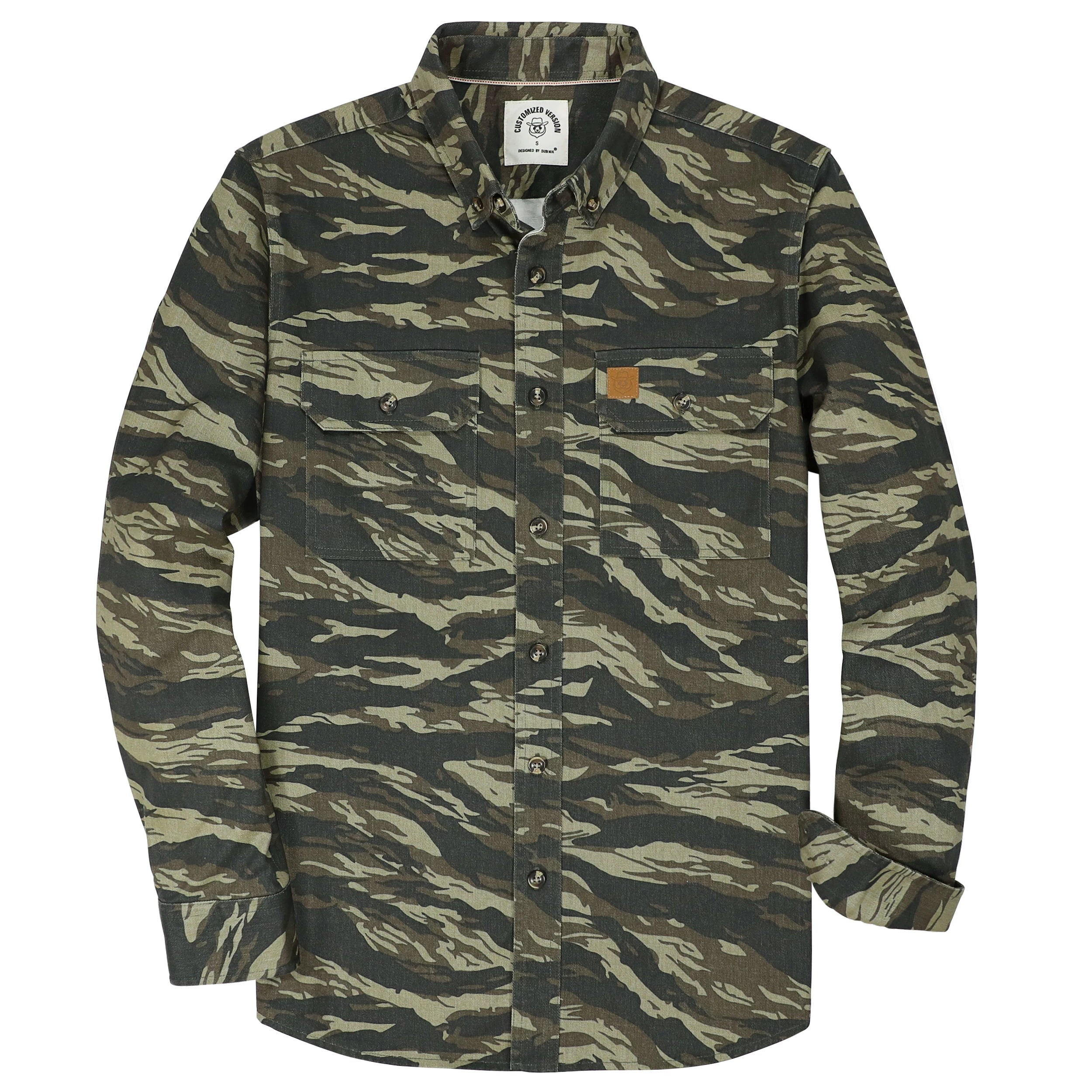 Chemise vintage décontractée pour homme, 100 % coton, avec poche, style travail, pour l'extérieur, #15CMC