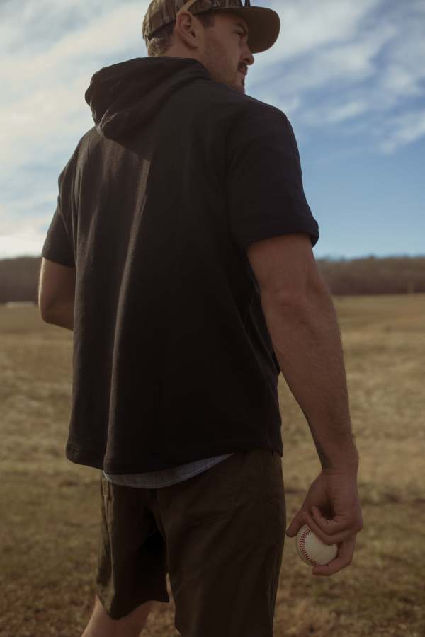 Sweat à capuche à manches courtes pour homme #0601