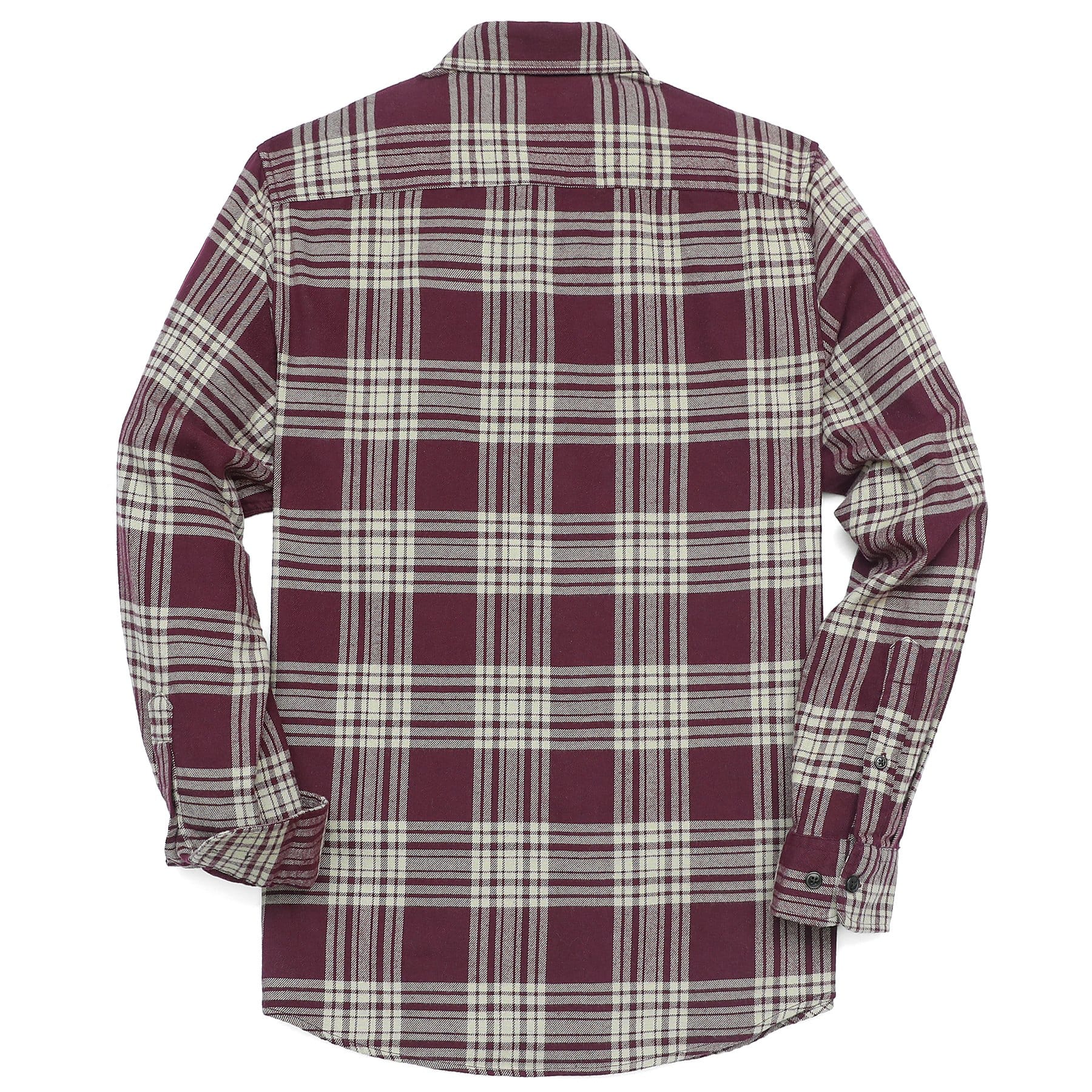 Herren Kariertes Flanell Langarmhemd #0331