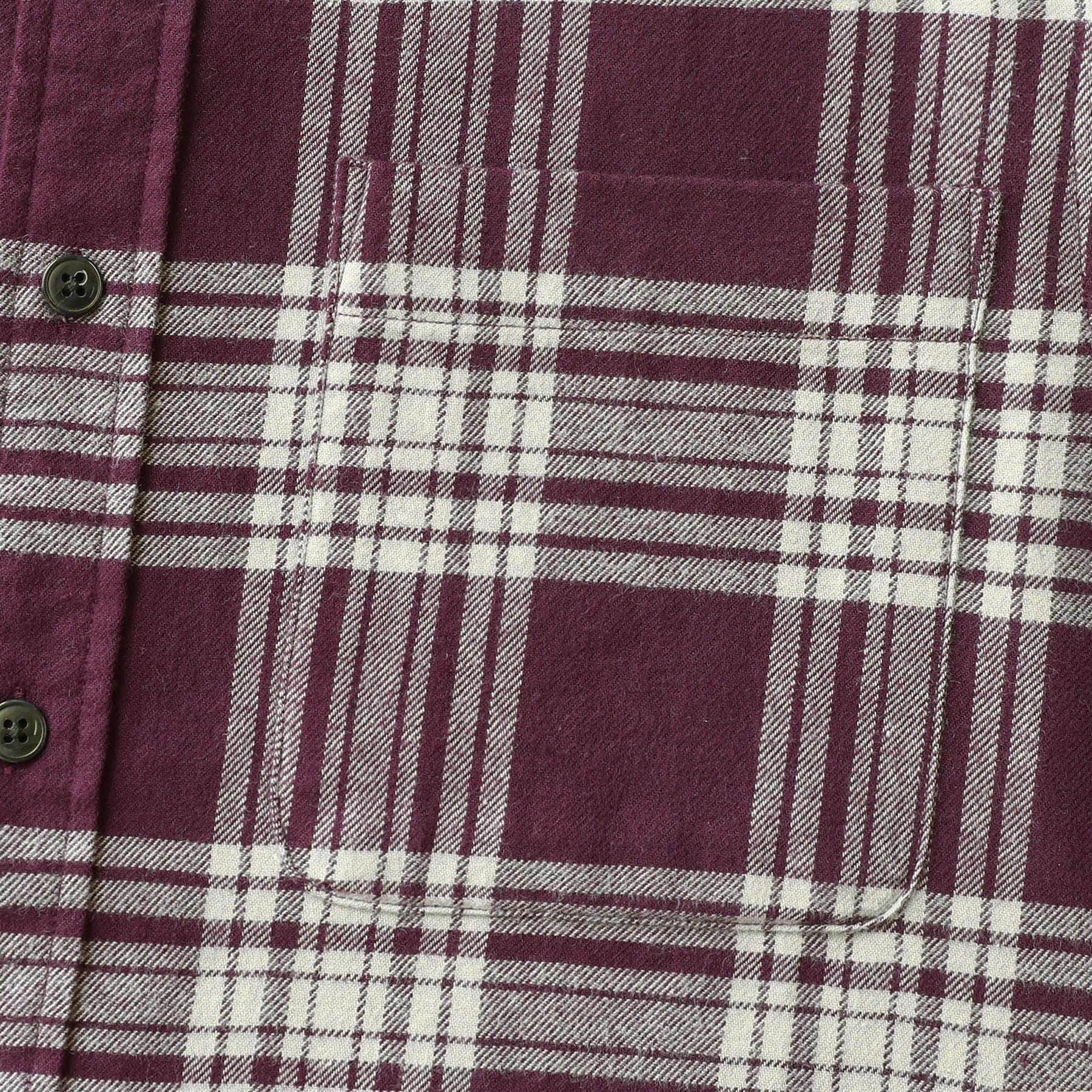 Herren Kariertes Flanell Langarmhemd #0331