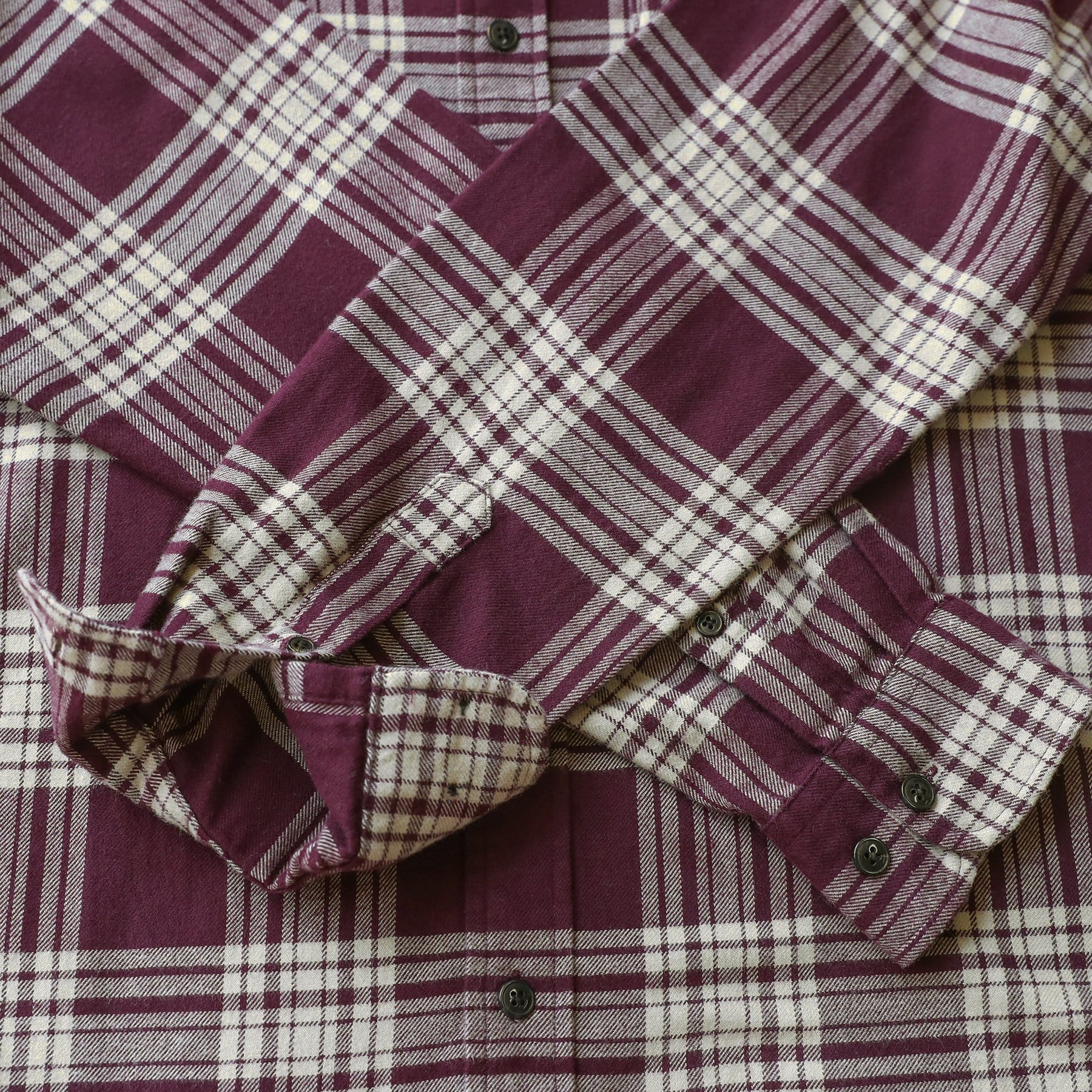 Herren Kariertes Flanell Langarmhemd #0331