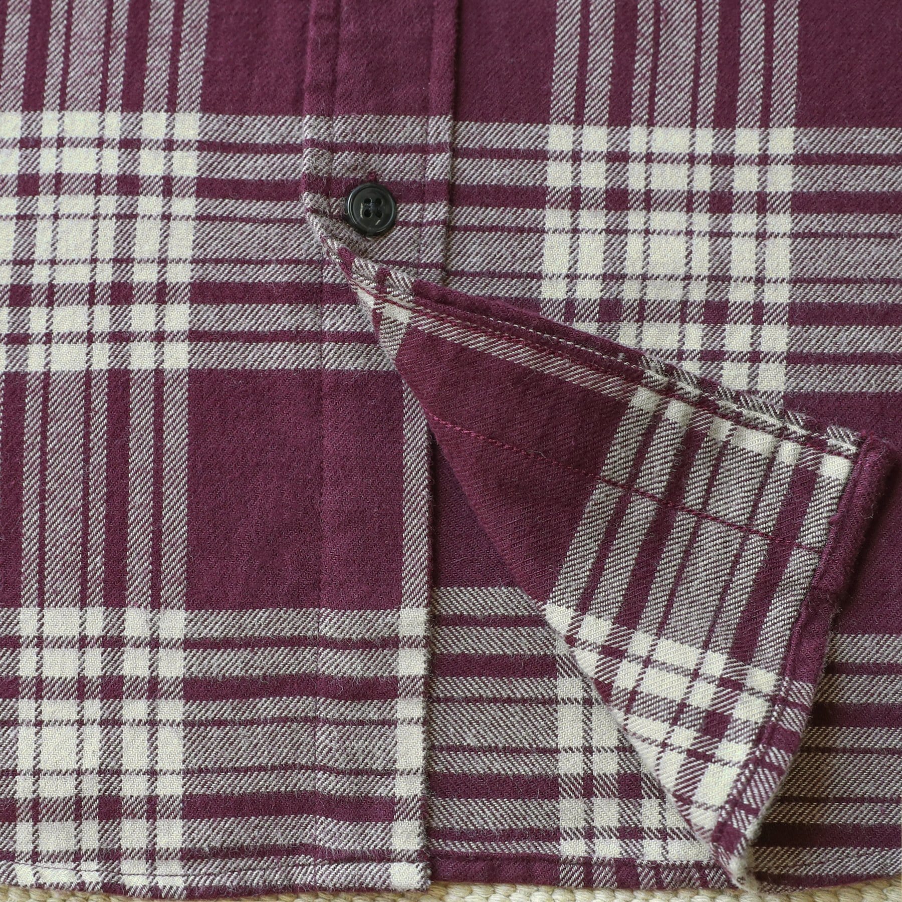 Herren Kariertes Flanell Langarmhemd #0331