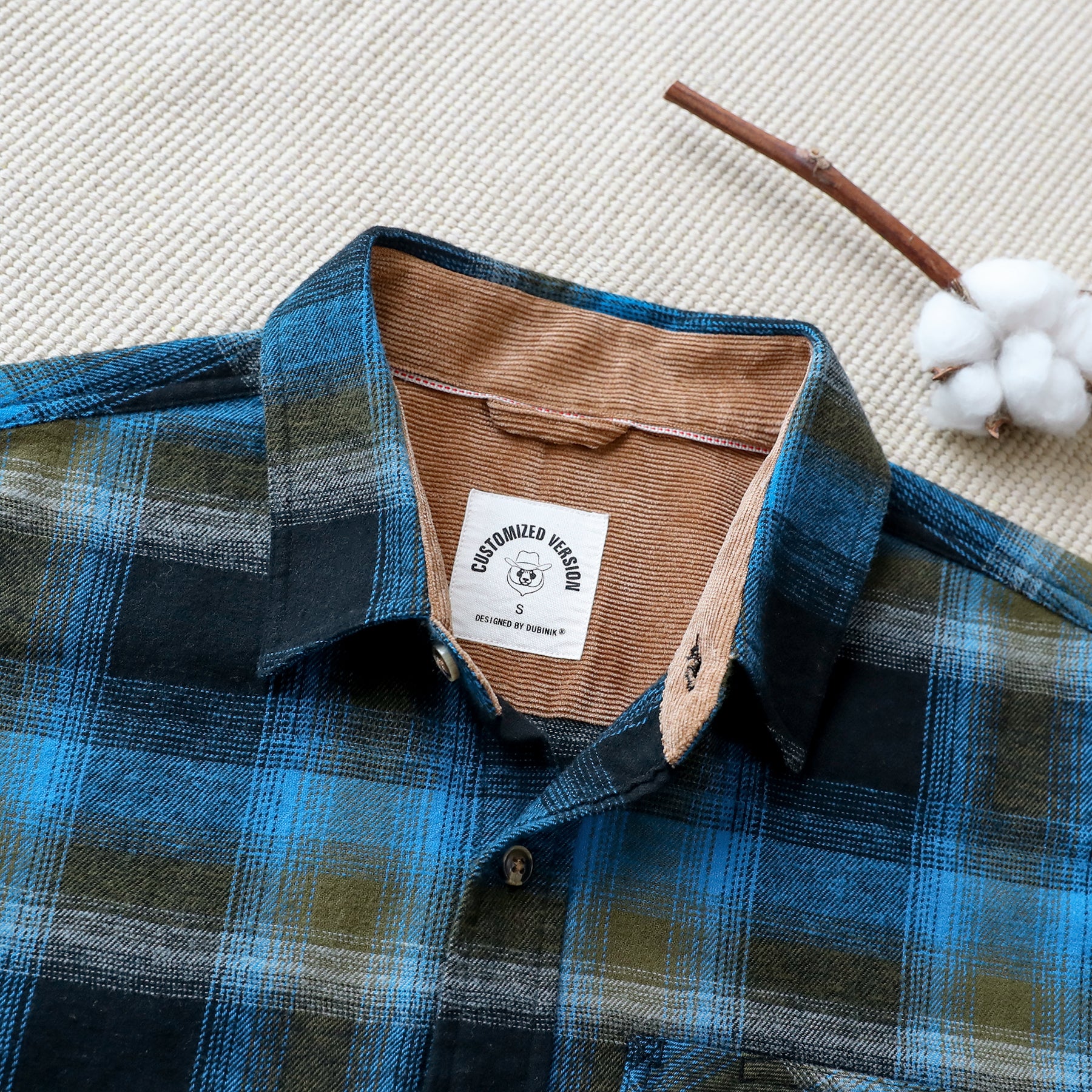 Mens Midweight Flannel Shirts Long Sleeve Casual Button Down Brushed 100% Cotton Shirt#1008