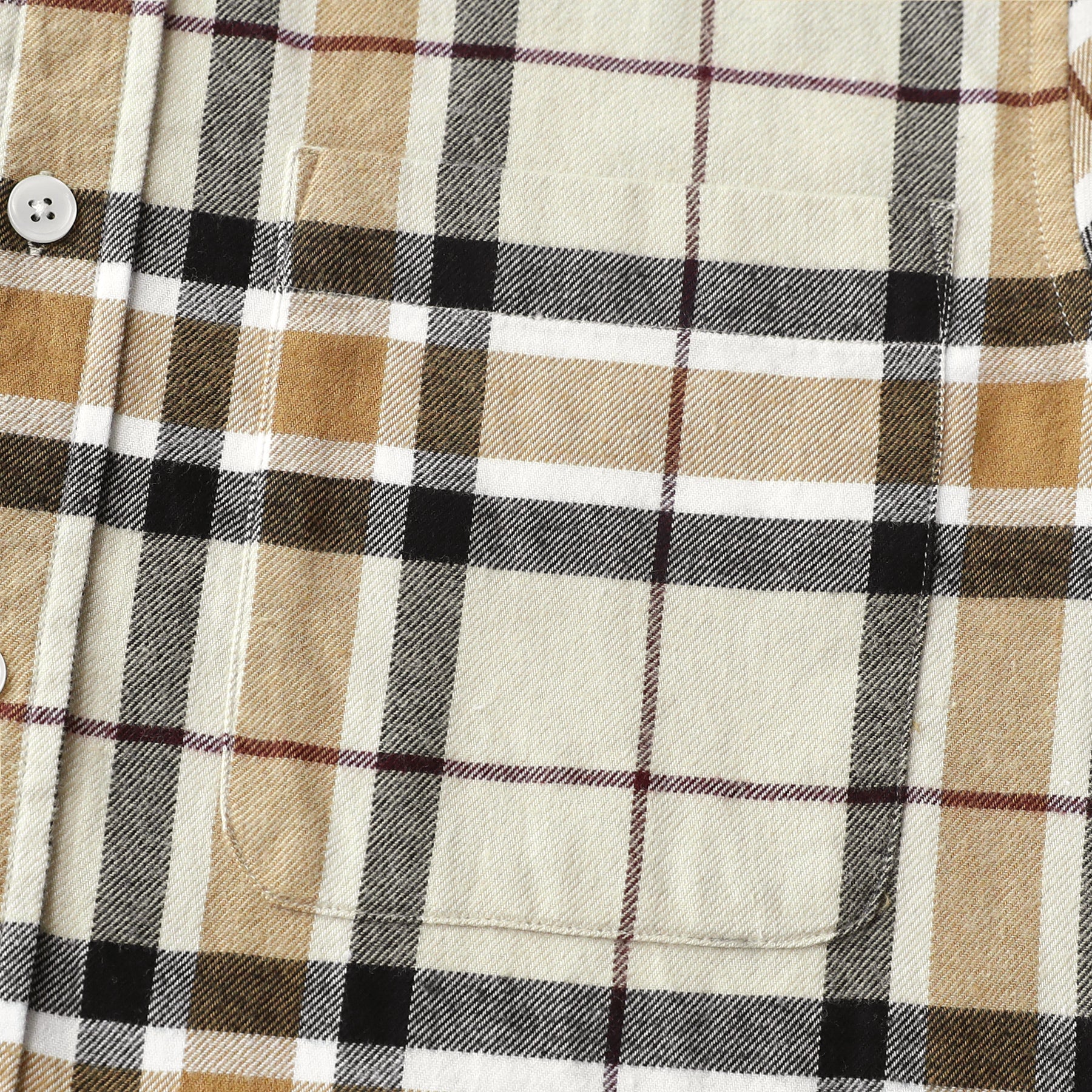 Herren Kariertes Flanell Langarmhemd #0335