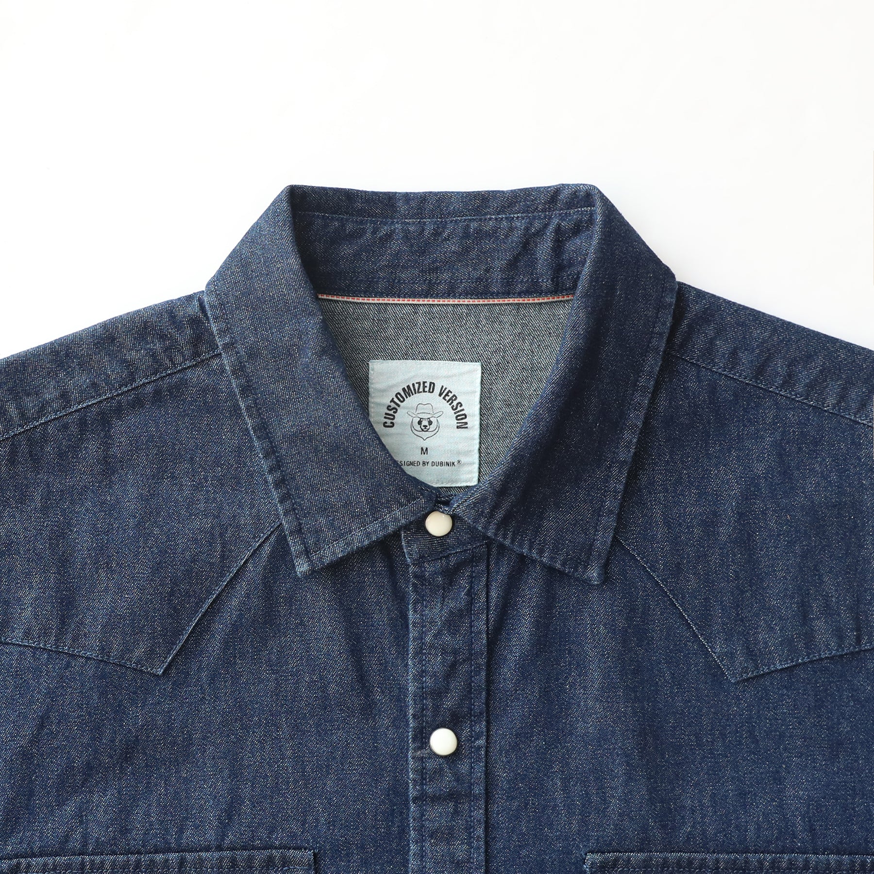 Men's cotton long sleeve denim shirt #4602